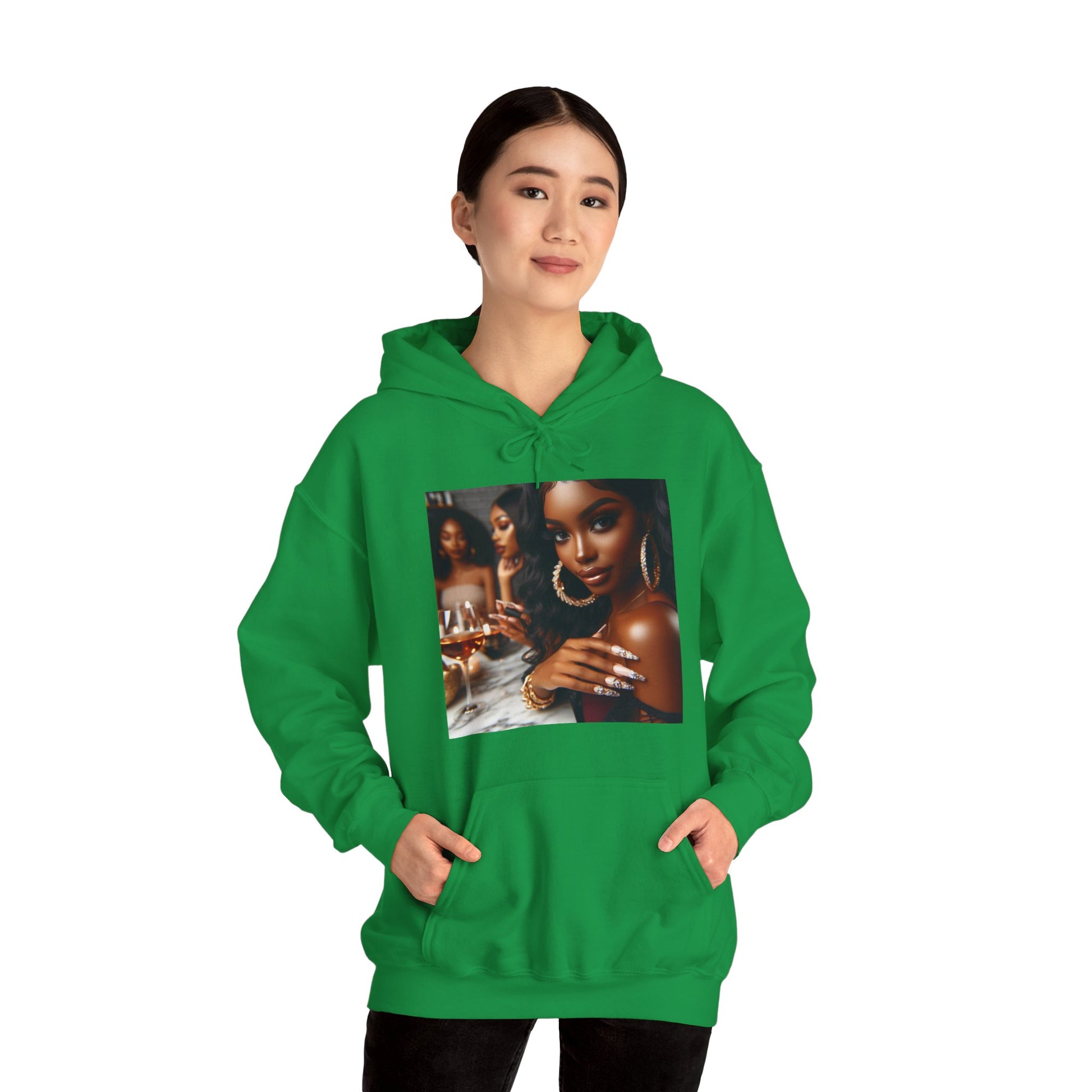 Wine Down Hoodie Hoodie Printify