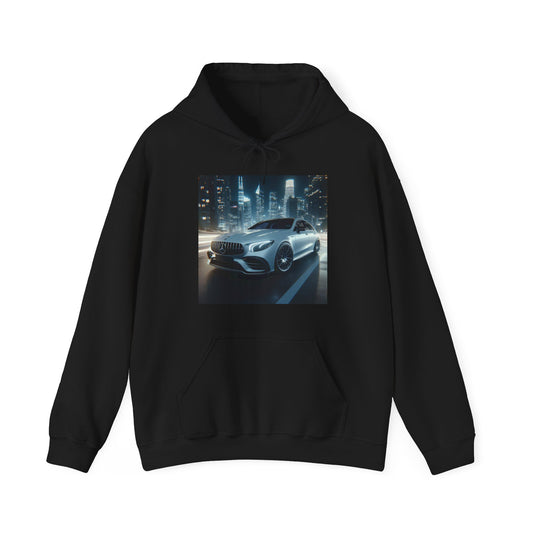 White Mercedes Hoodie Hoodie Printify Black S