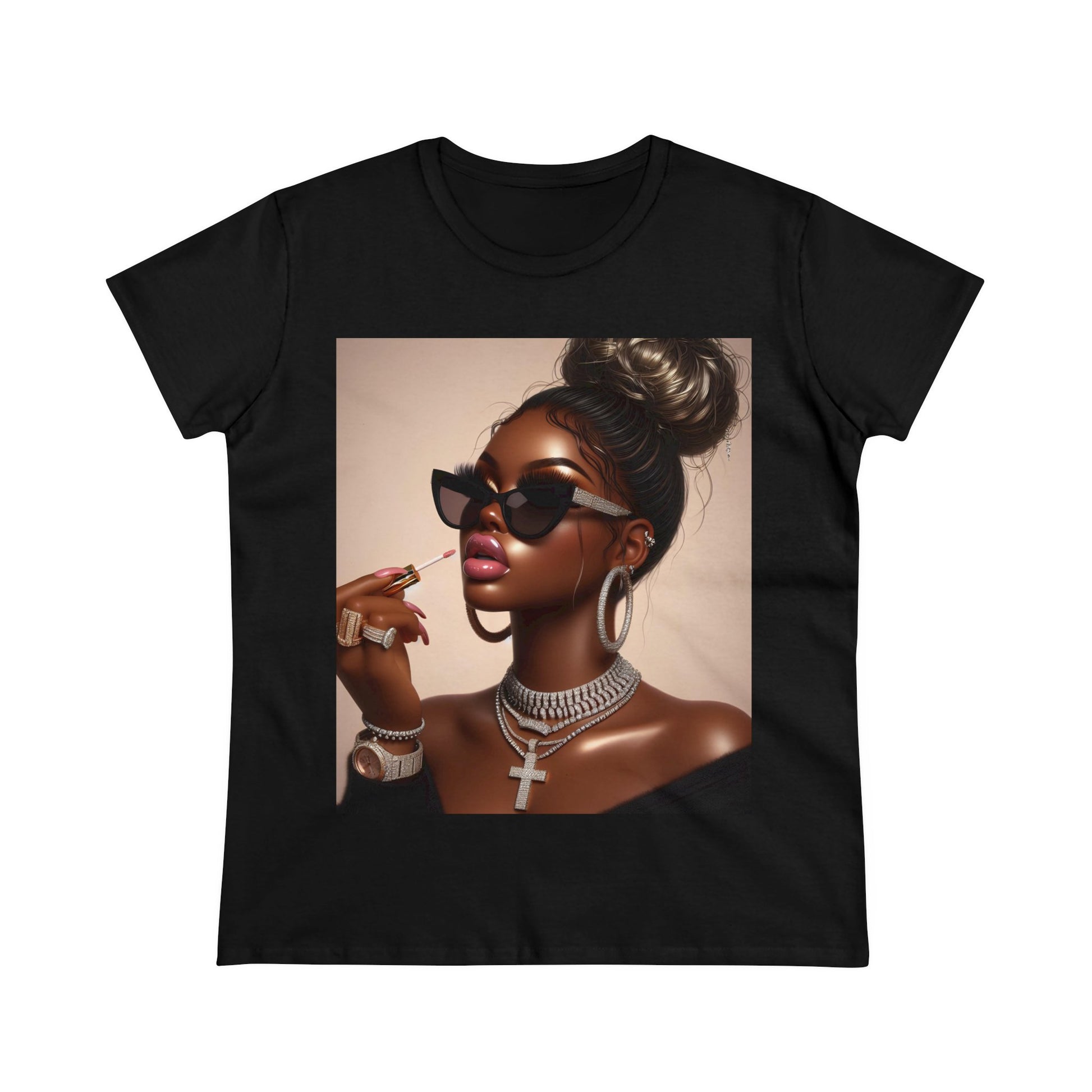 My Lip Gloss is Poppin T-Shirt T-Shirt Printify Black S