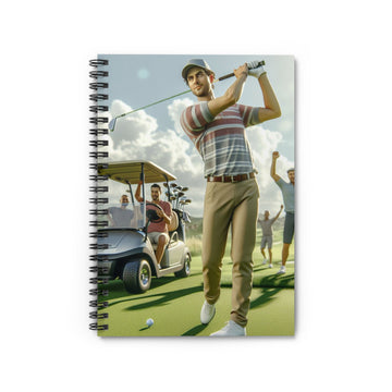 Golf Tournament Spiral Notebook Paper products Printify One Size