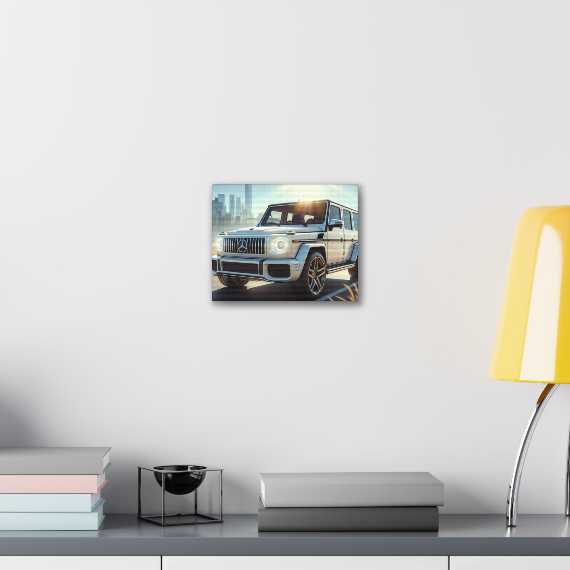 White G-Wagon Canvas Canvas Printify 10" x 8" (Horizontal) 0.75''