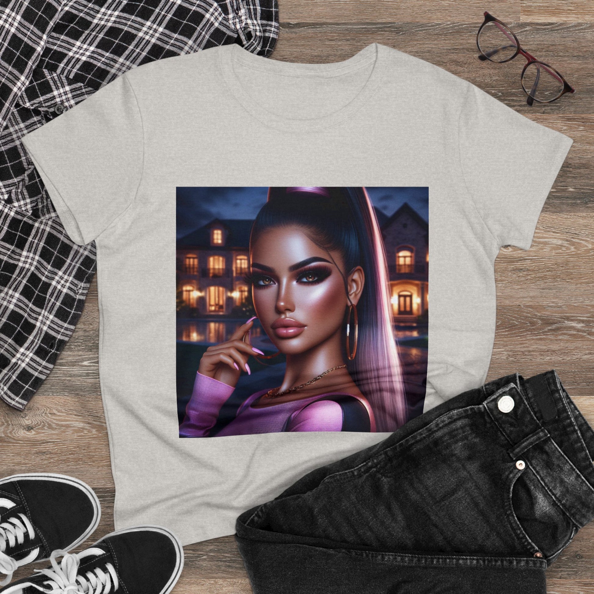 Pink at Night T-Shirt T-Shirt Printify