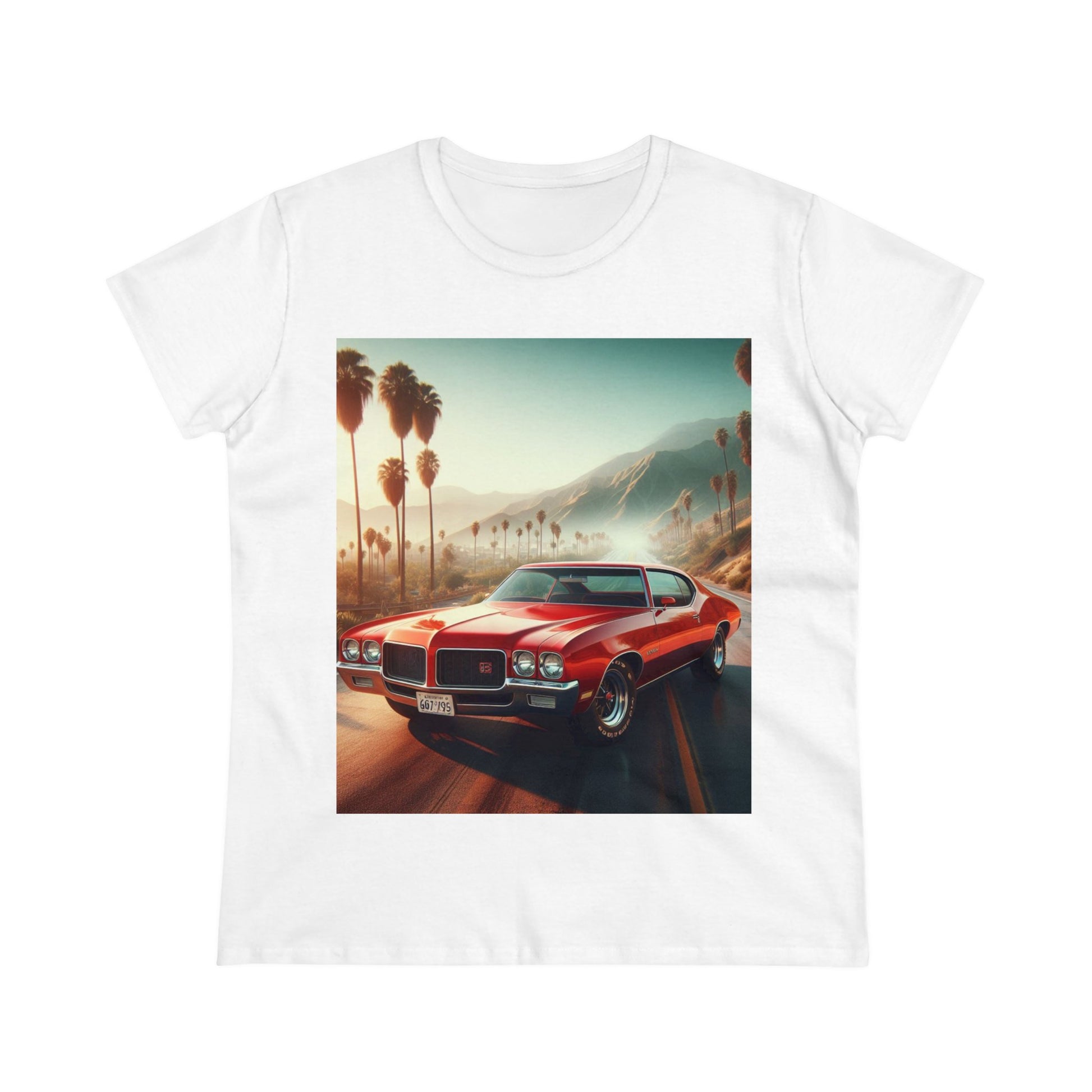 1972 Red Buick Gran Sport T-Shirt T-Shirt Printify White S