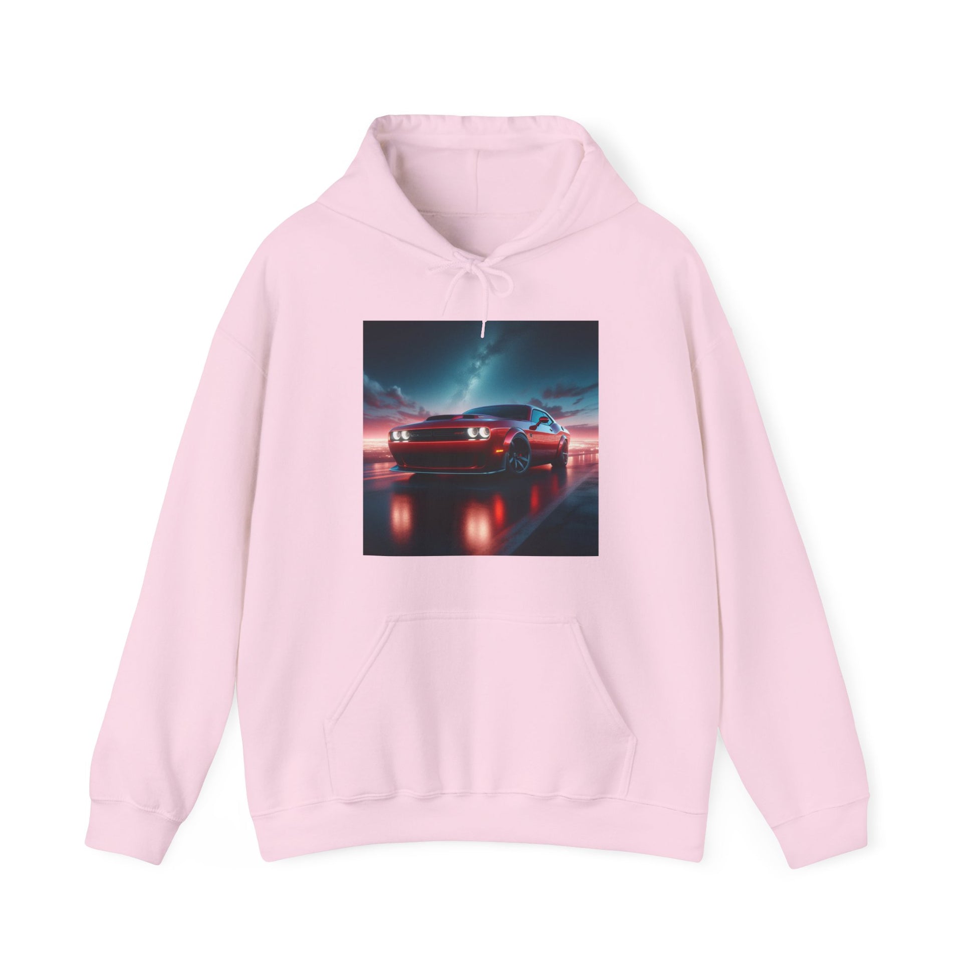Red Challenger Hoodie Hoodie Printify Light Pink S