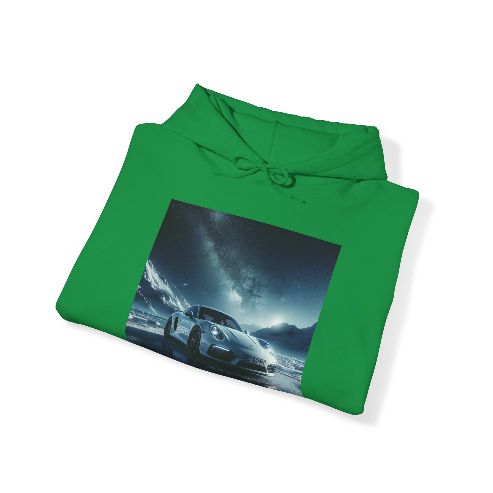 White Porsche Hoodie Hoodie Printify