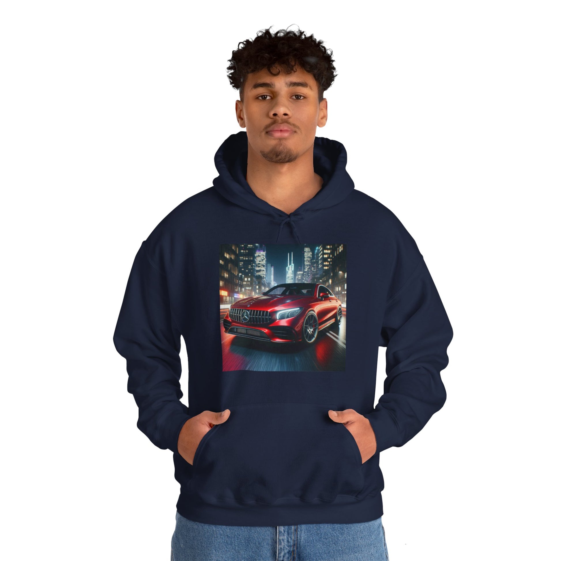 Red Mercedes Hoodie Hoodie Printify