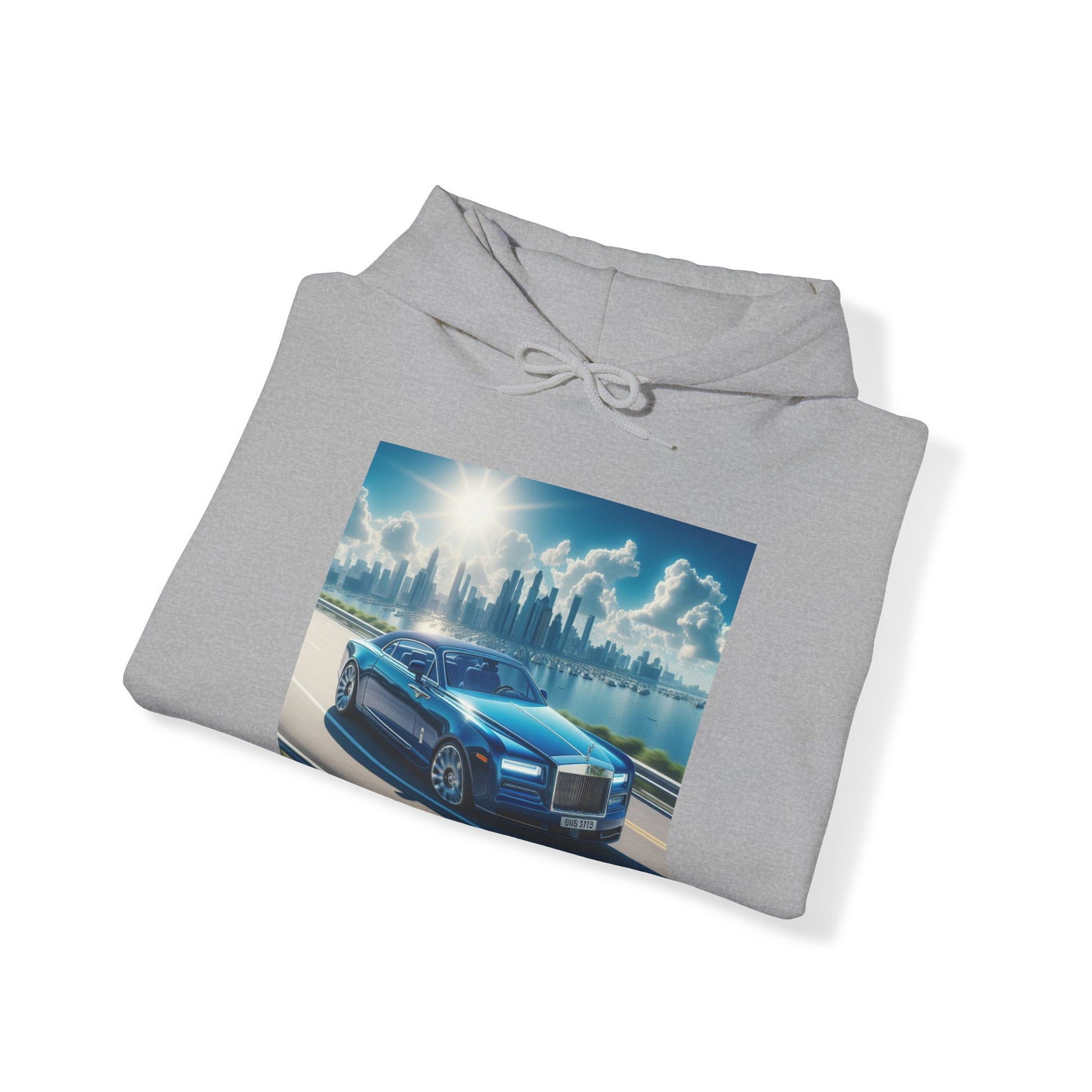 Blue Rolls Royce Hoodie Hoodie Printify