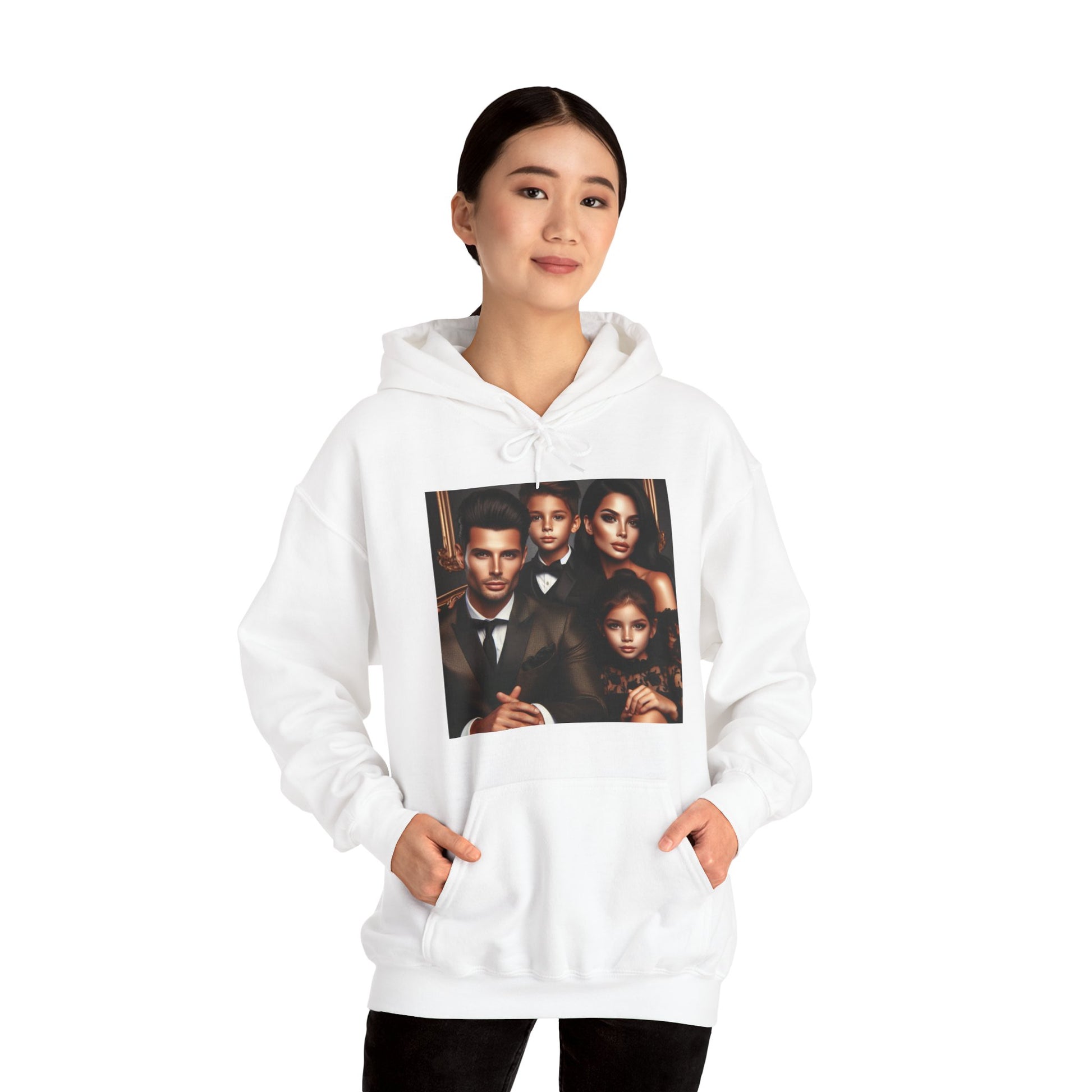 Family Portrait Hoodie Hoodie Printify