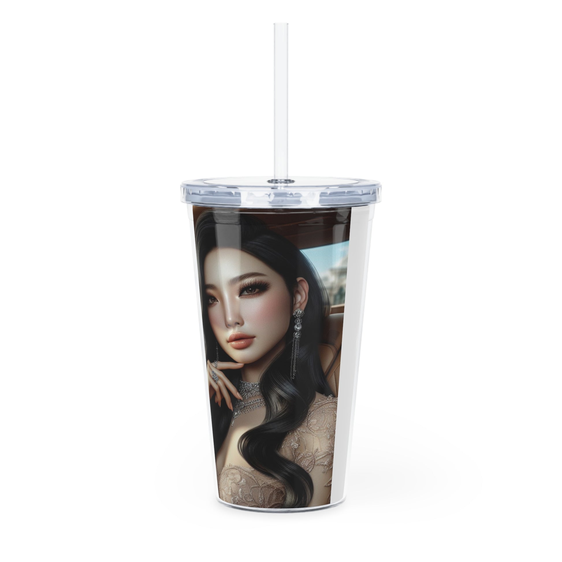 Elegant Drive Tumbler with Straw Mug Printify