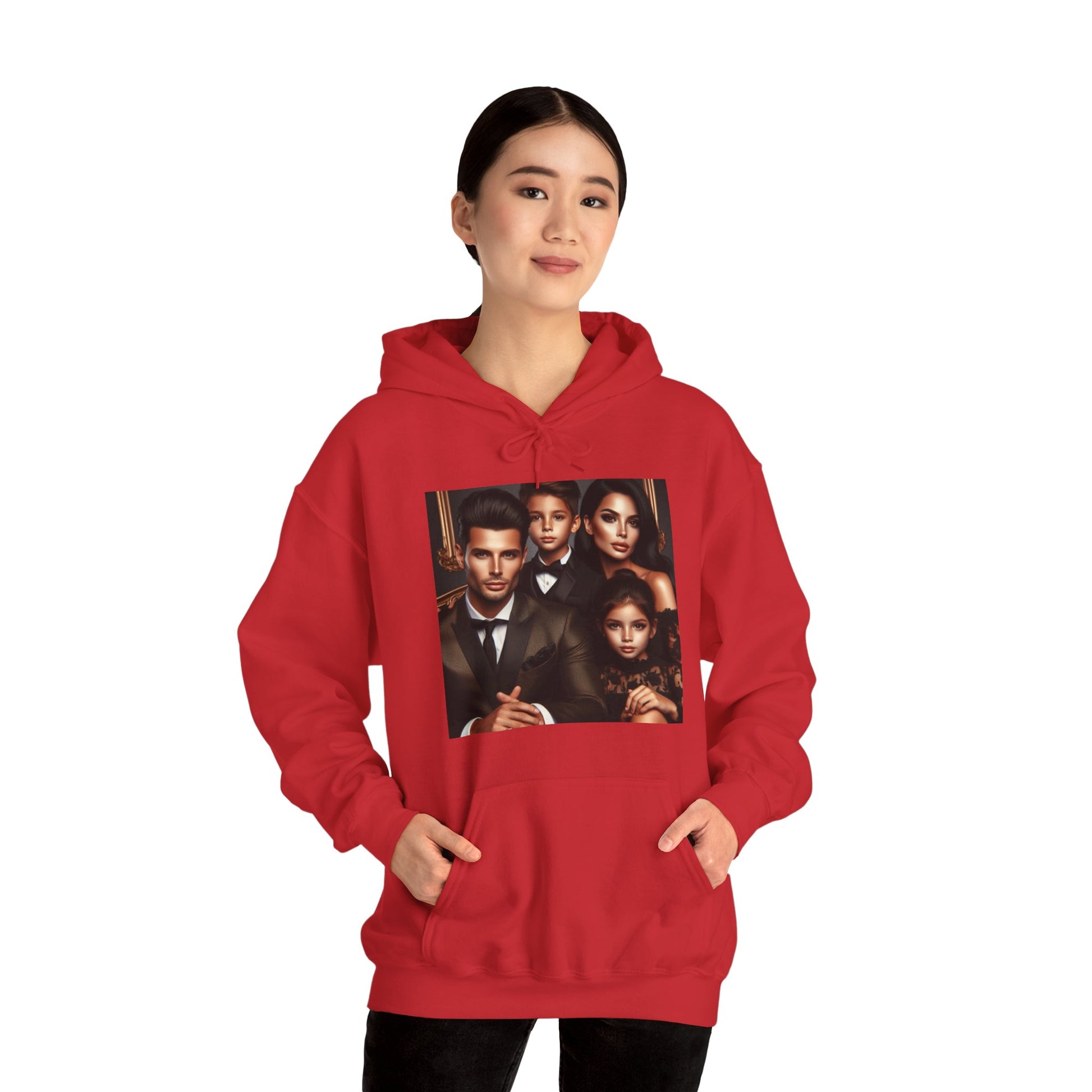 Family Portrait Hoodie Hoodie Printify