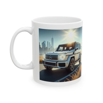 White G-Wagon Mug Mug Printify 11oz