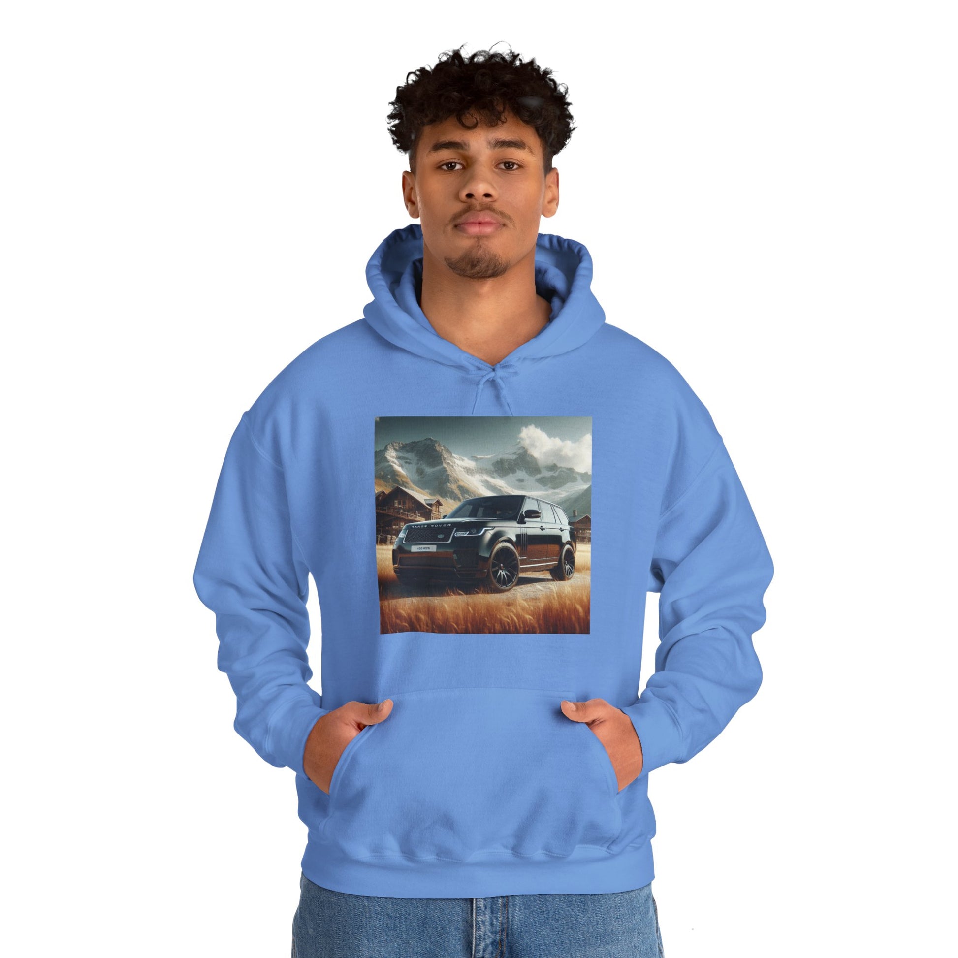 Black Range Rover Hoodie Hoodie Printify