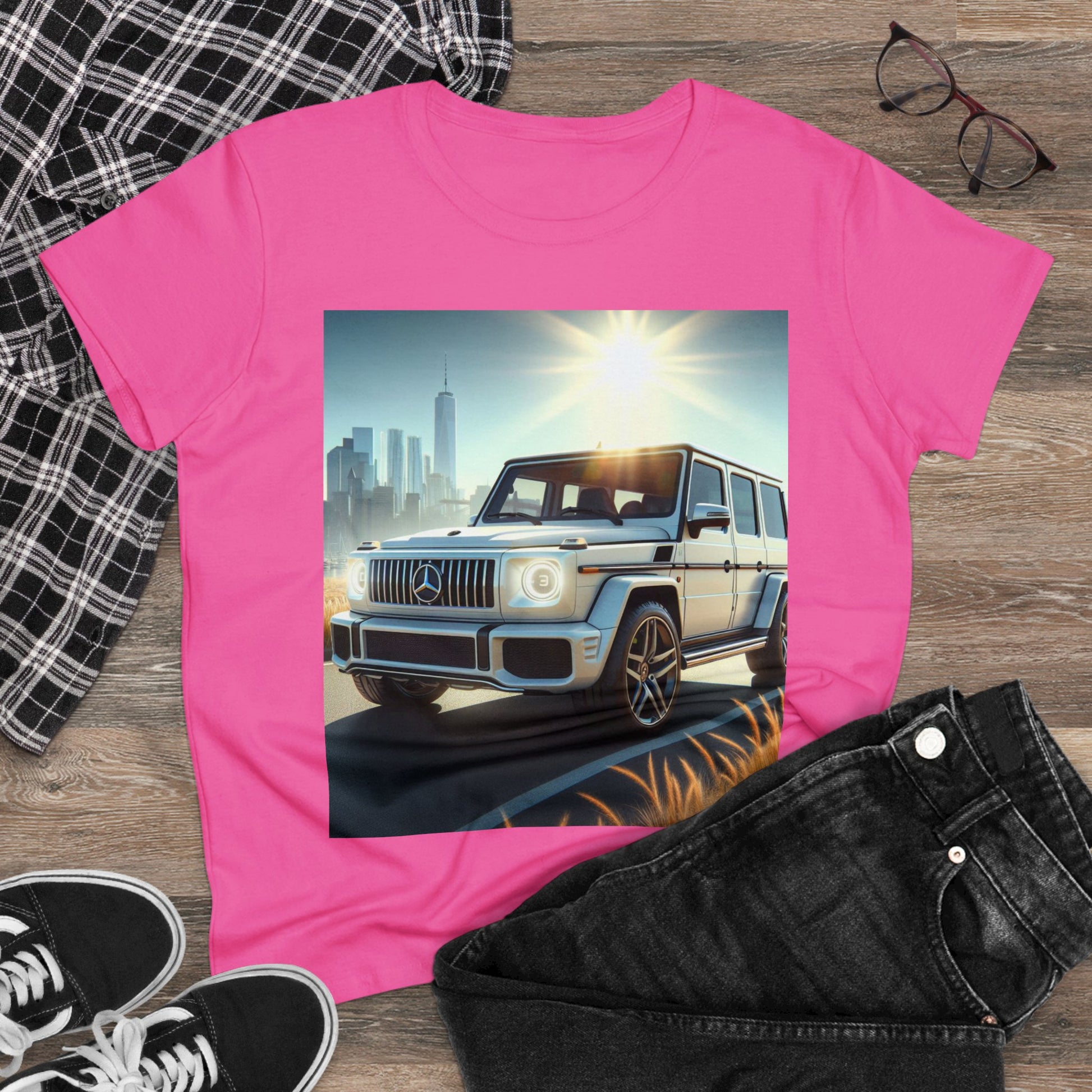 White G-Wagon T-Shirt T-Shirt Printify