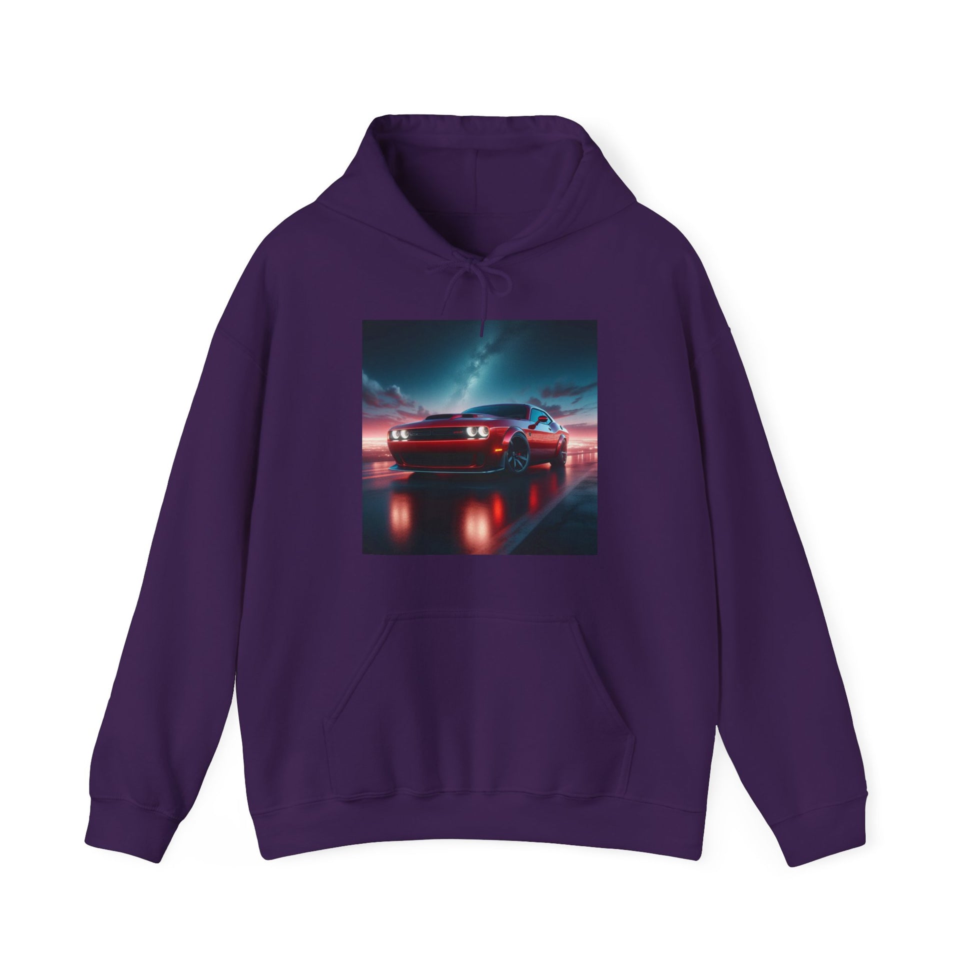 Red Challenger Hoodie Hoodie Printify Purple S