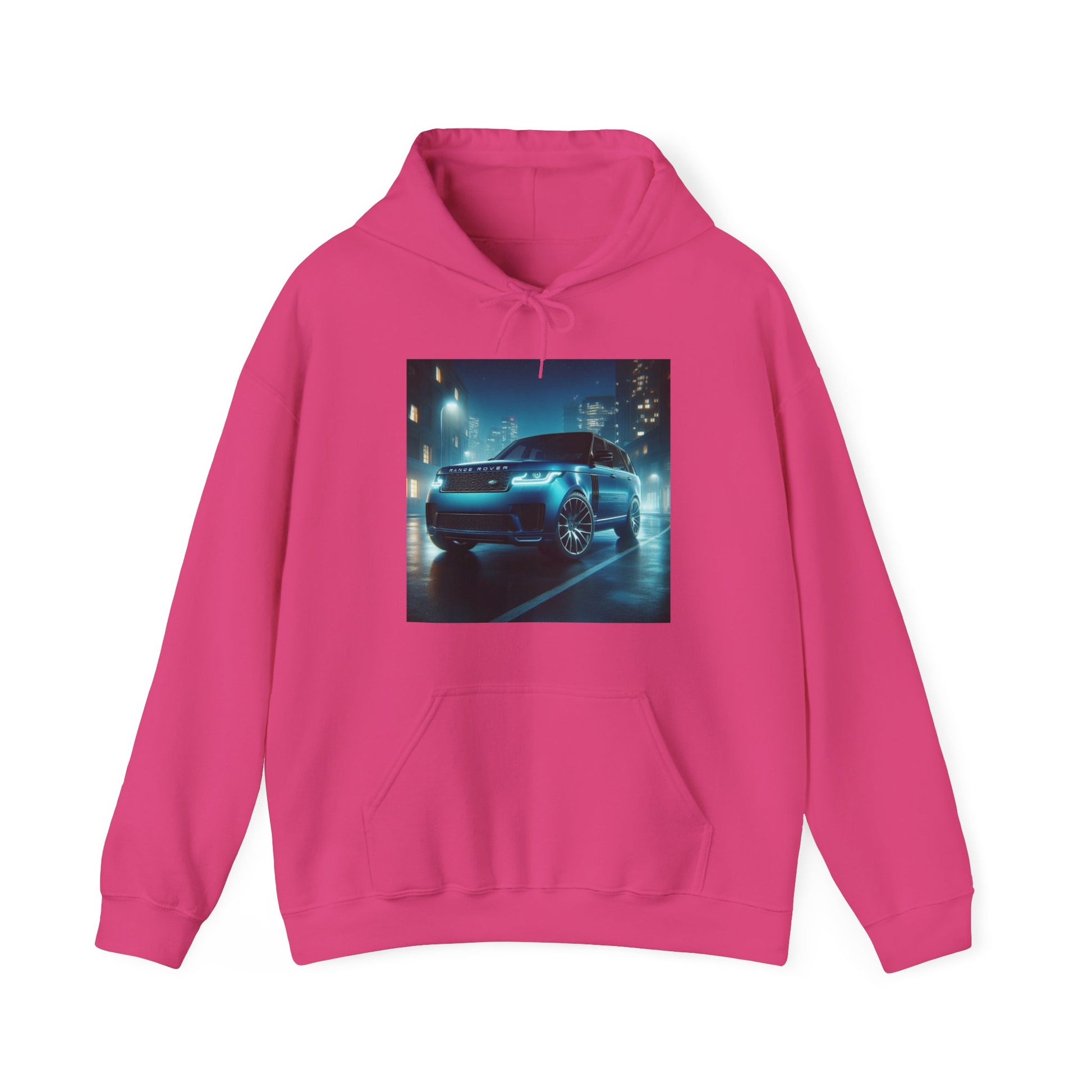 Blue Range Rover Hoodie Hoodie Printify Heliconia S