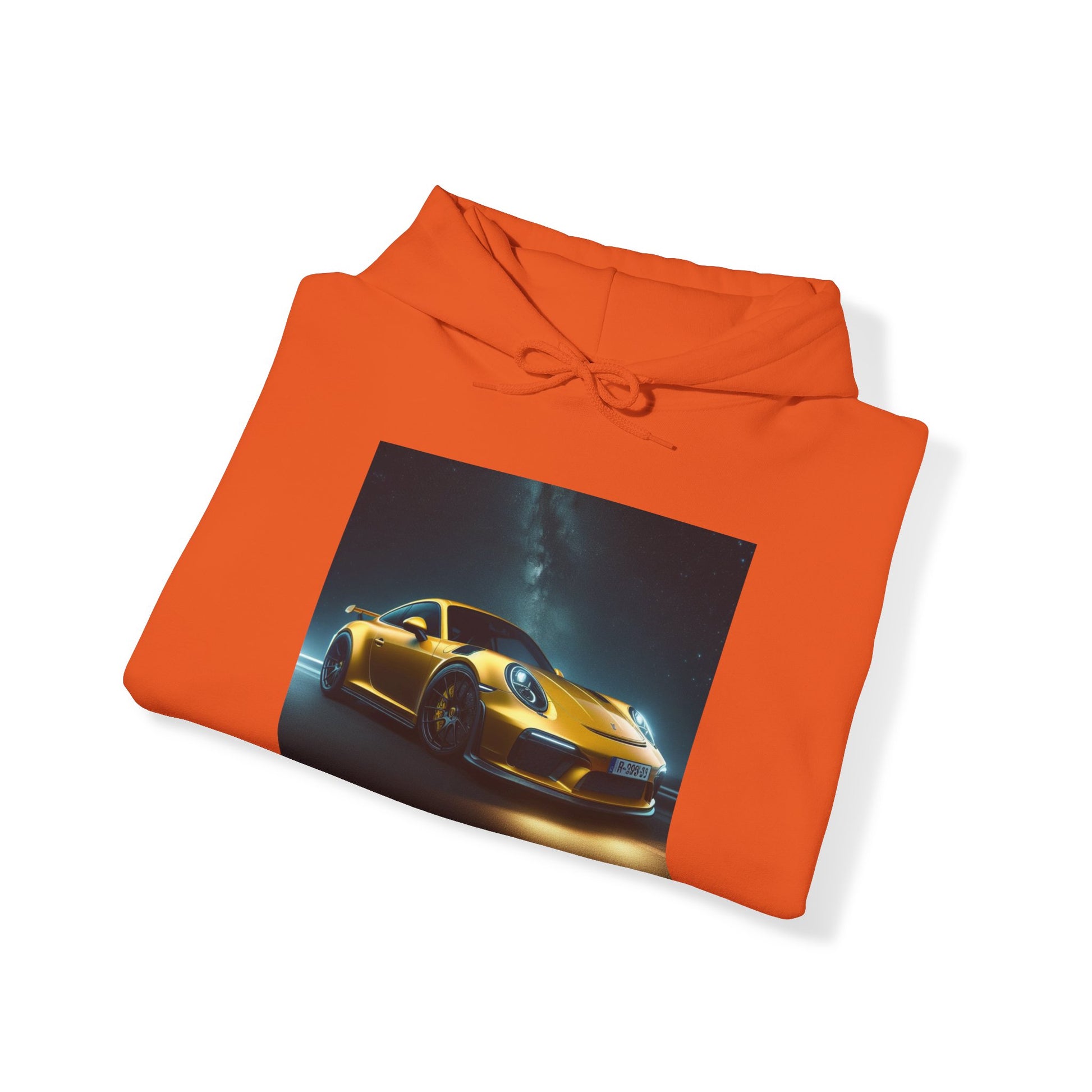 Yellow Porsche Hoodie Hoodie Printify