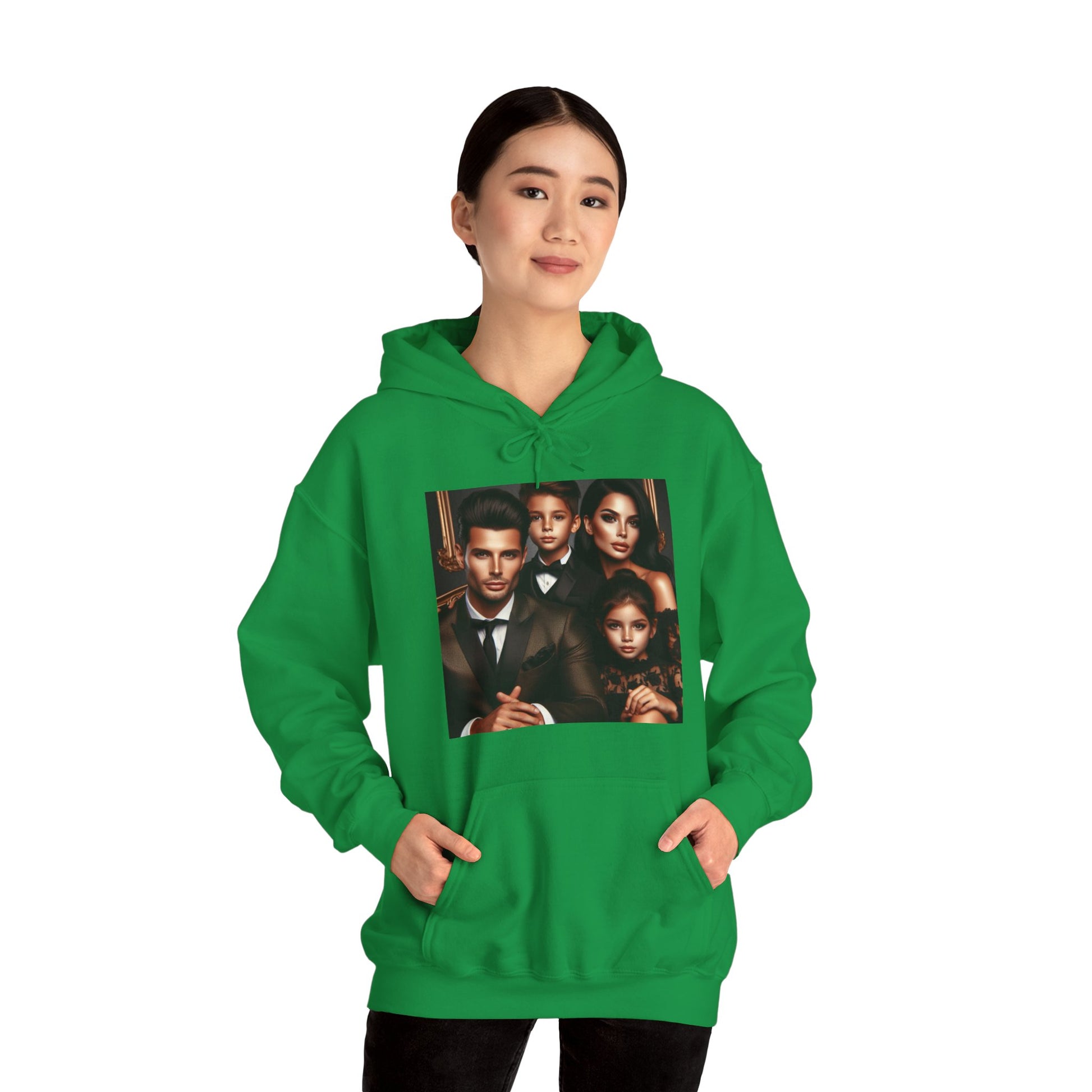Family Portrait Hoodie Hoodie Printify