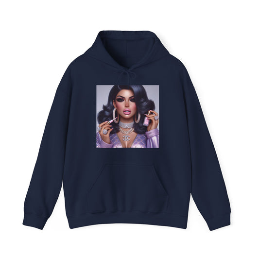 Gloss Up Hoodie Hoodie Printify Navy S
