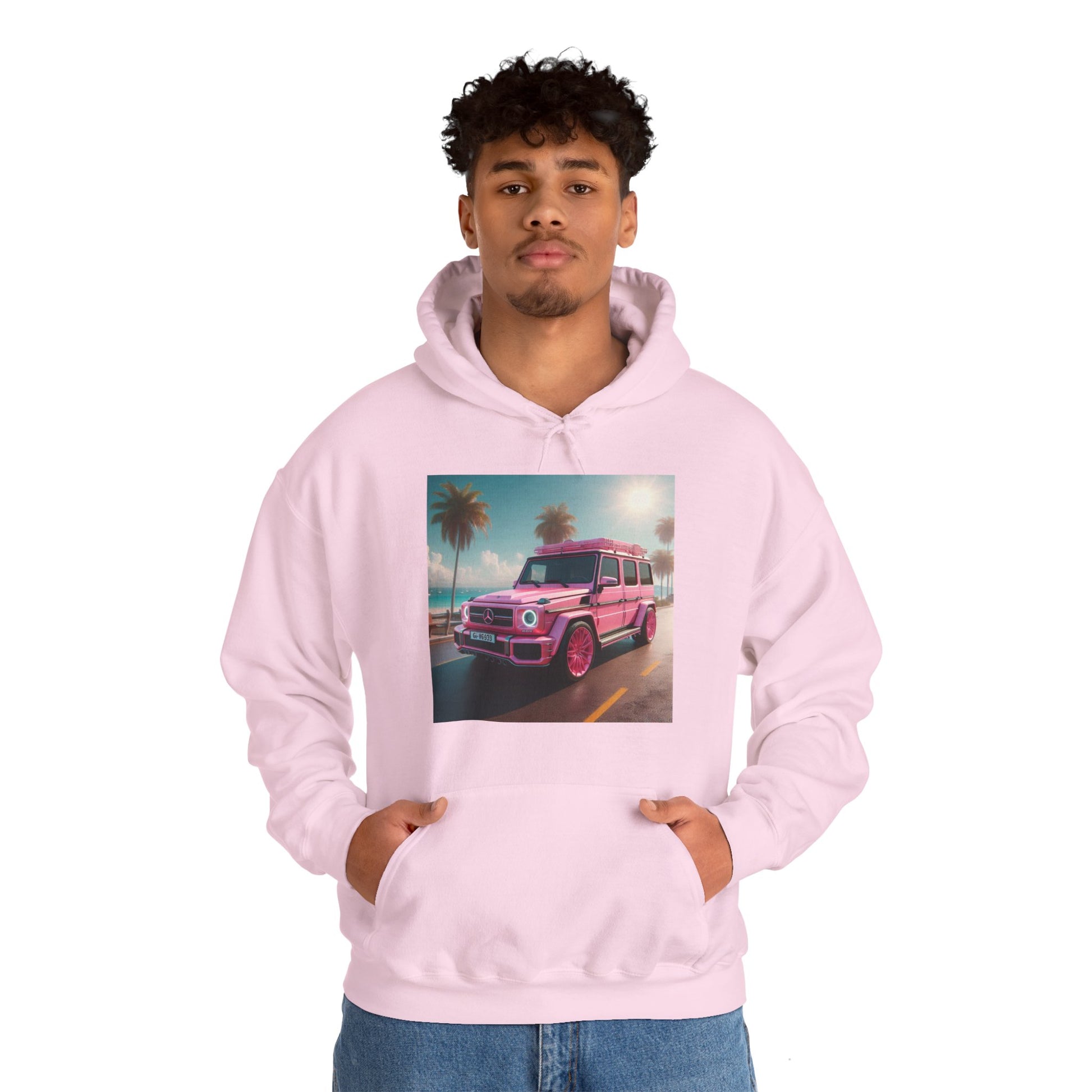 Pink G-Wagon Hoodie Hoodie Printify