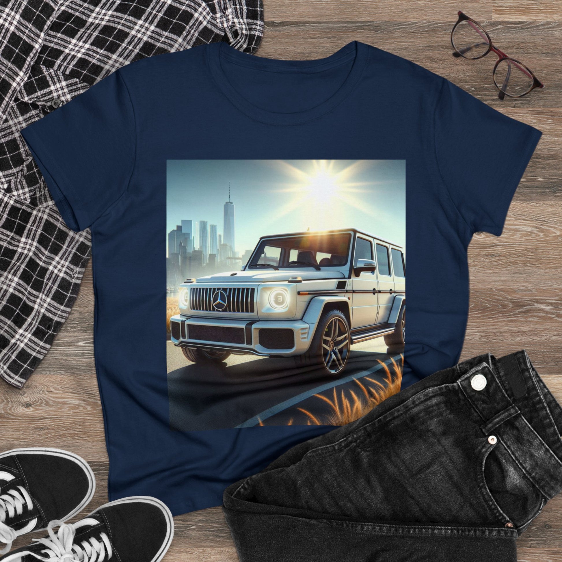 White G-Wagon T-Shirt T-Shirt Printify