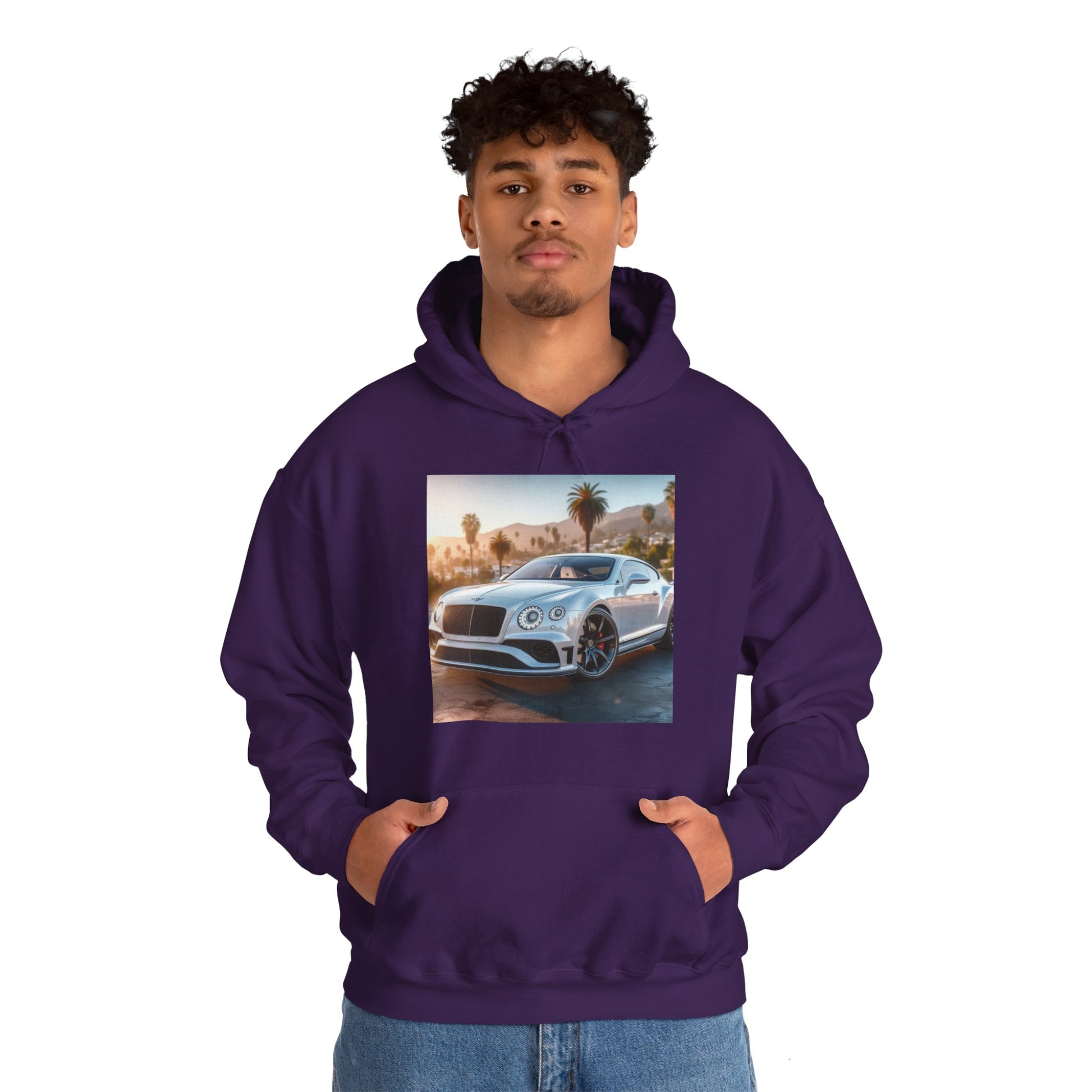 Silver Bentley Hoodie Hoodie Printify
