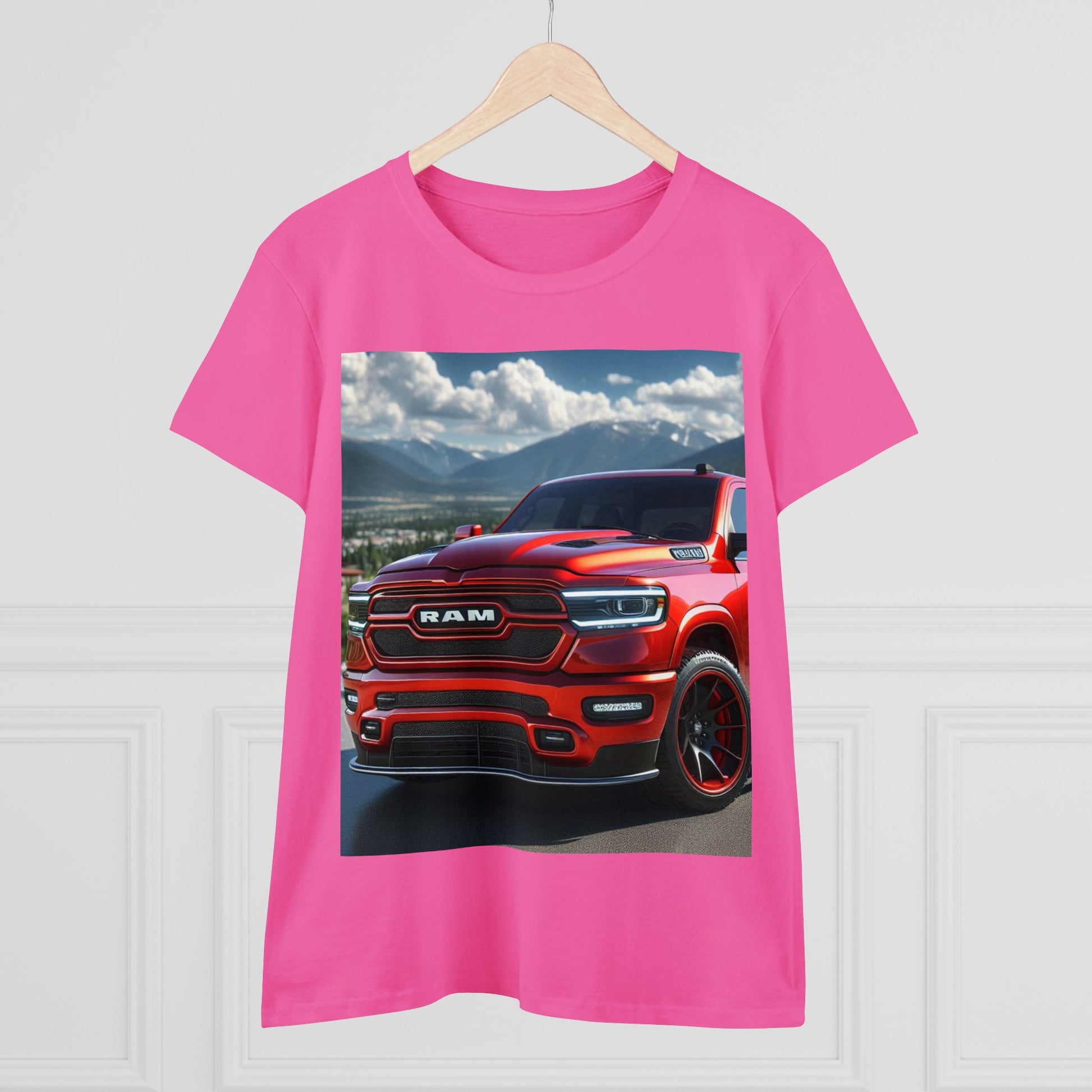 Red Dodge Ram T-Shirrt T-Shirt Printify