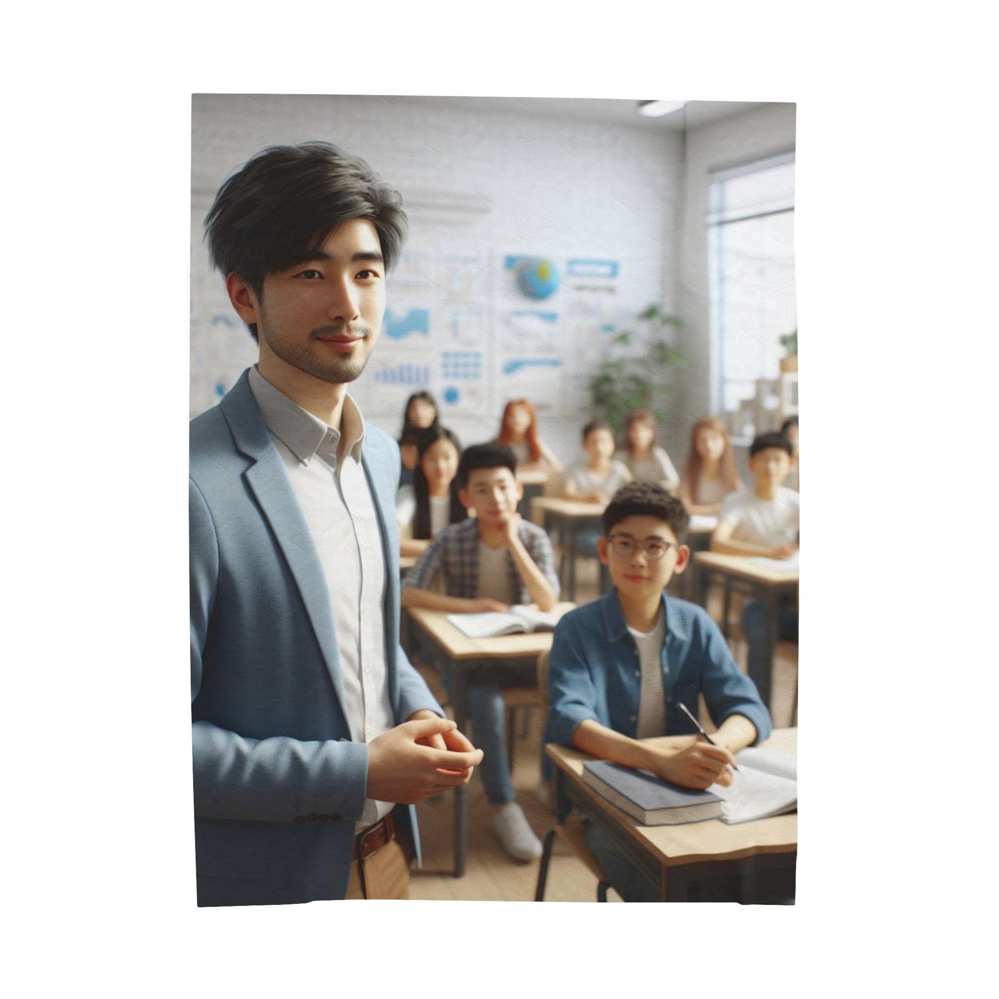 Class in Session Plush Blanket All Over Prints Printify 60" × 80"