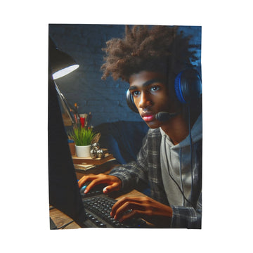 Game Time Plush Blanket All Over Prints Printify 60" × 80"