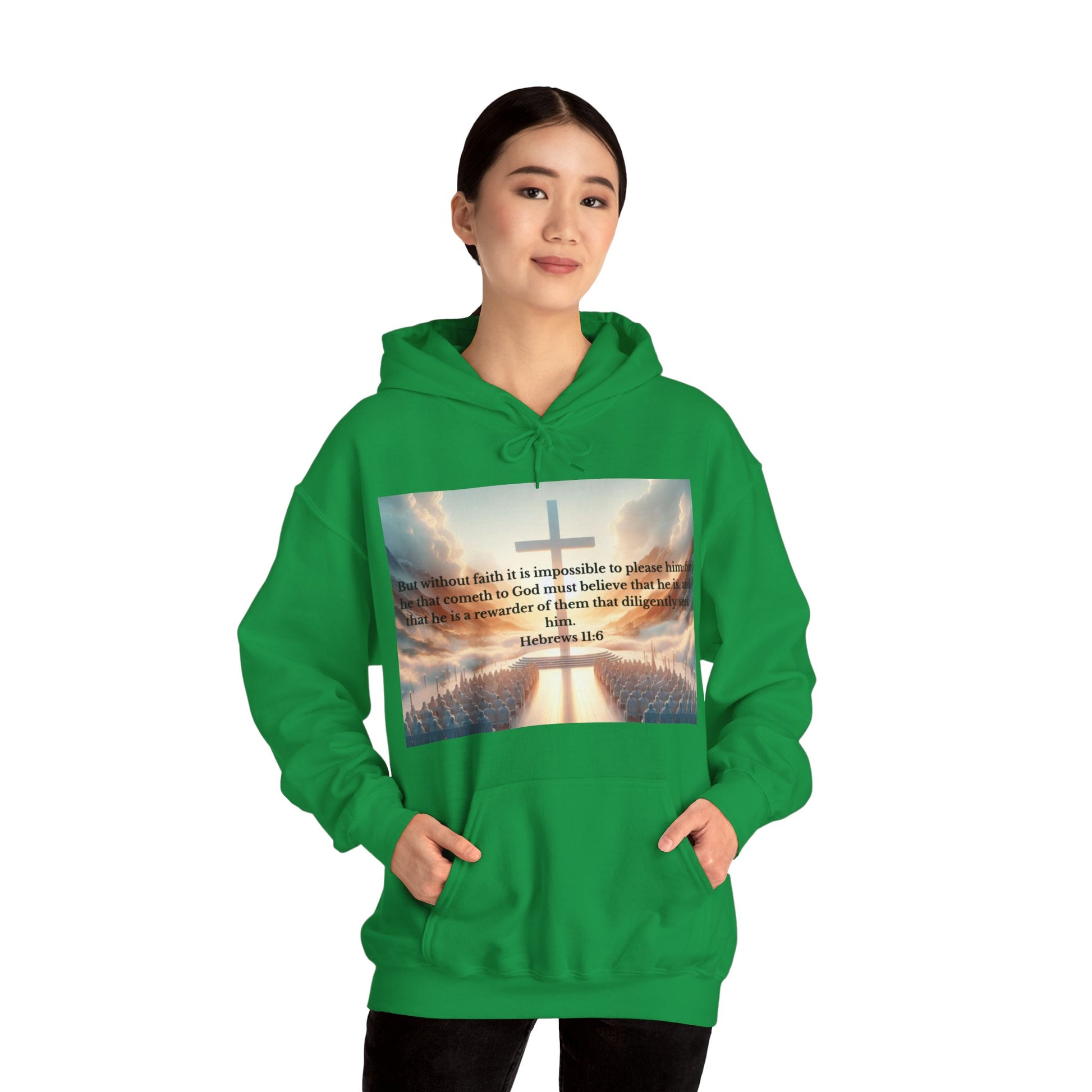 Hebrews 11:6 Hoodie Hoodie Printify