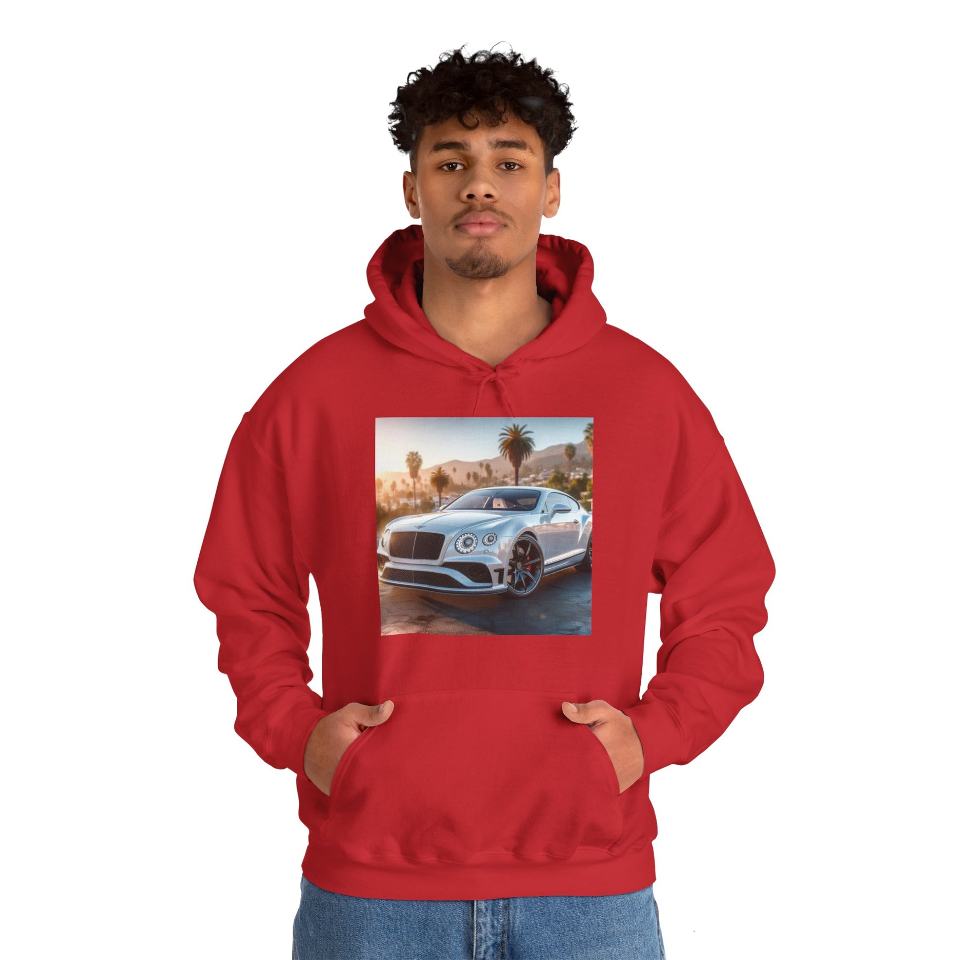 Silver Bentley Hoodie Hoodie Printify