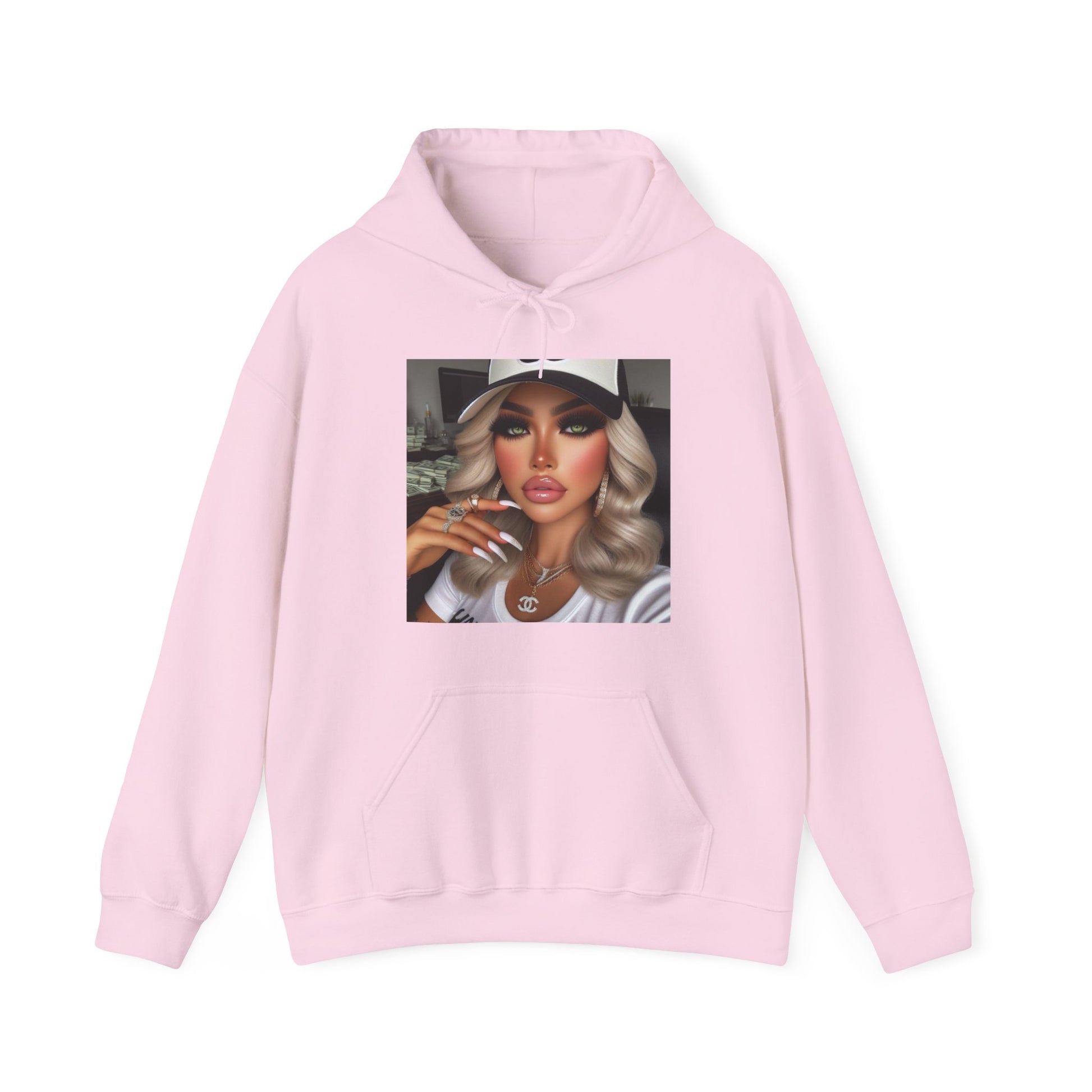 Big Money Hoodie Hoodie Printify Light Pink S