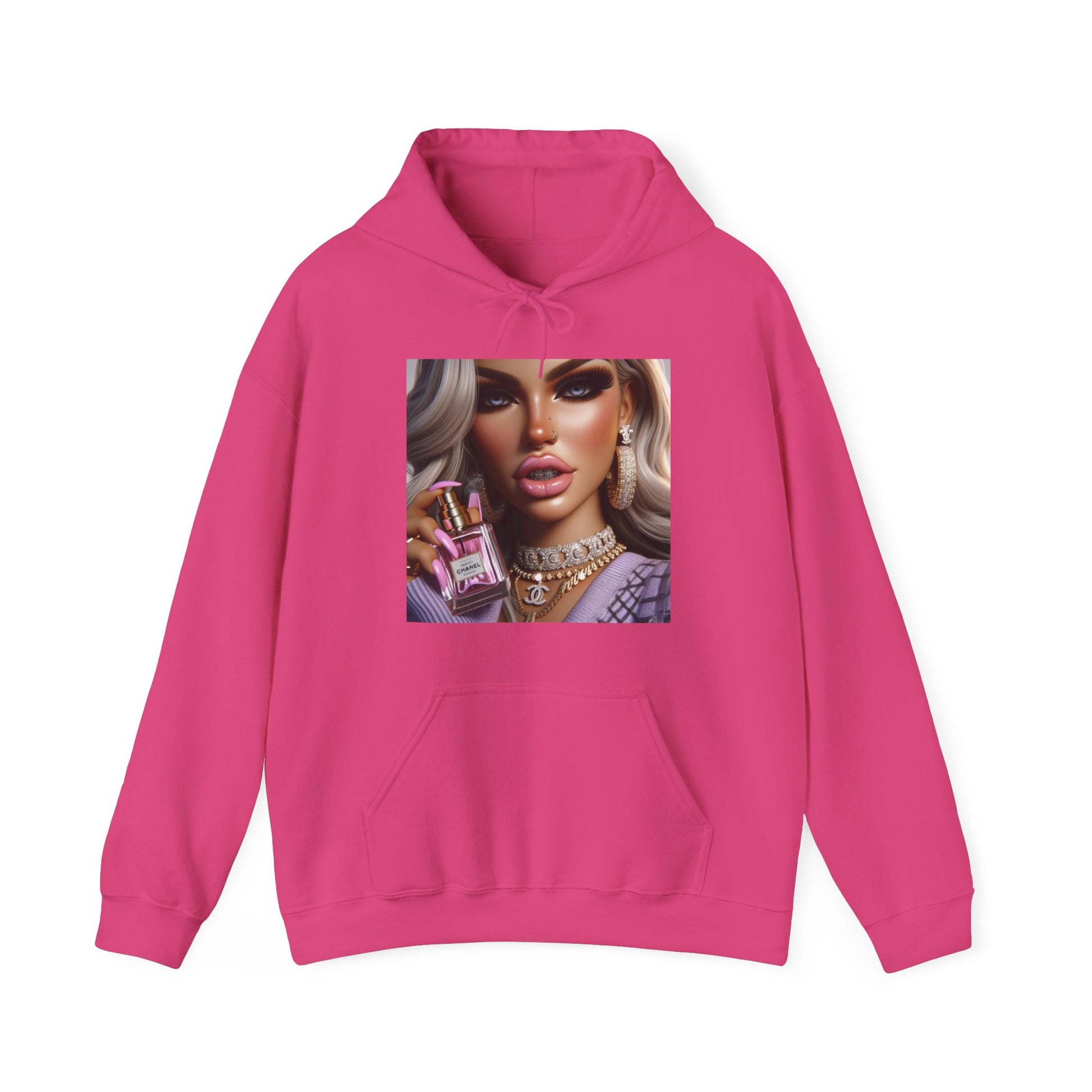Chanel Please Hoodie Hoodie Printify Heliconia S