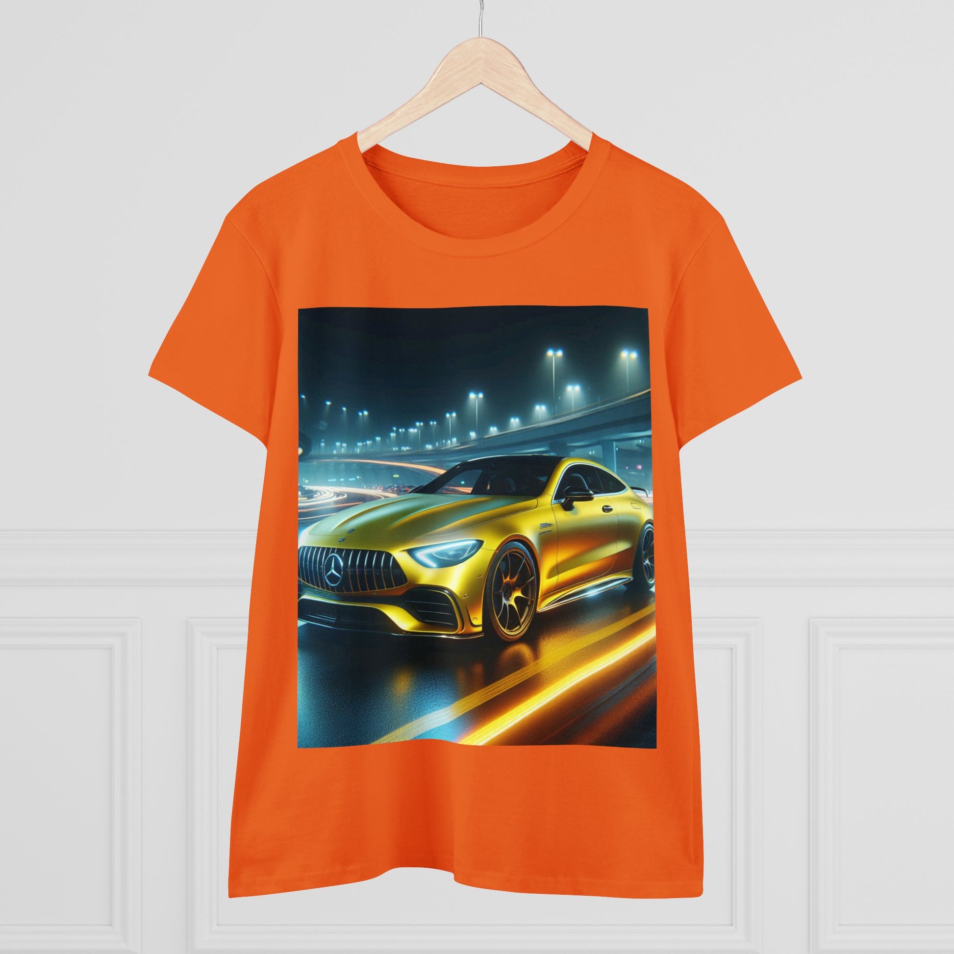 Yellow Mercedes T-Shirt T-Shirt Printify