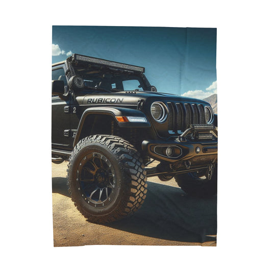 Black Rubicon Plush Blanket All Over Prints Printify 60" × 80"