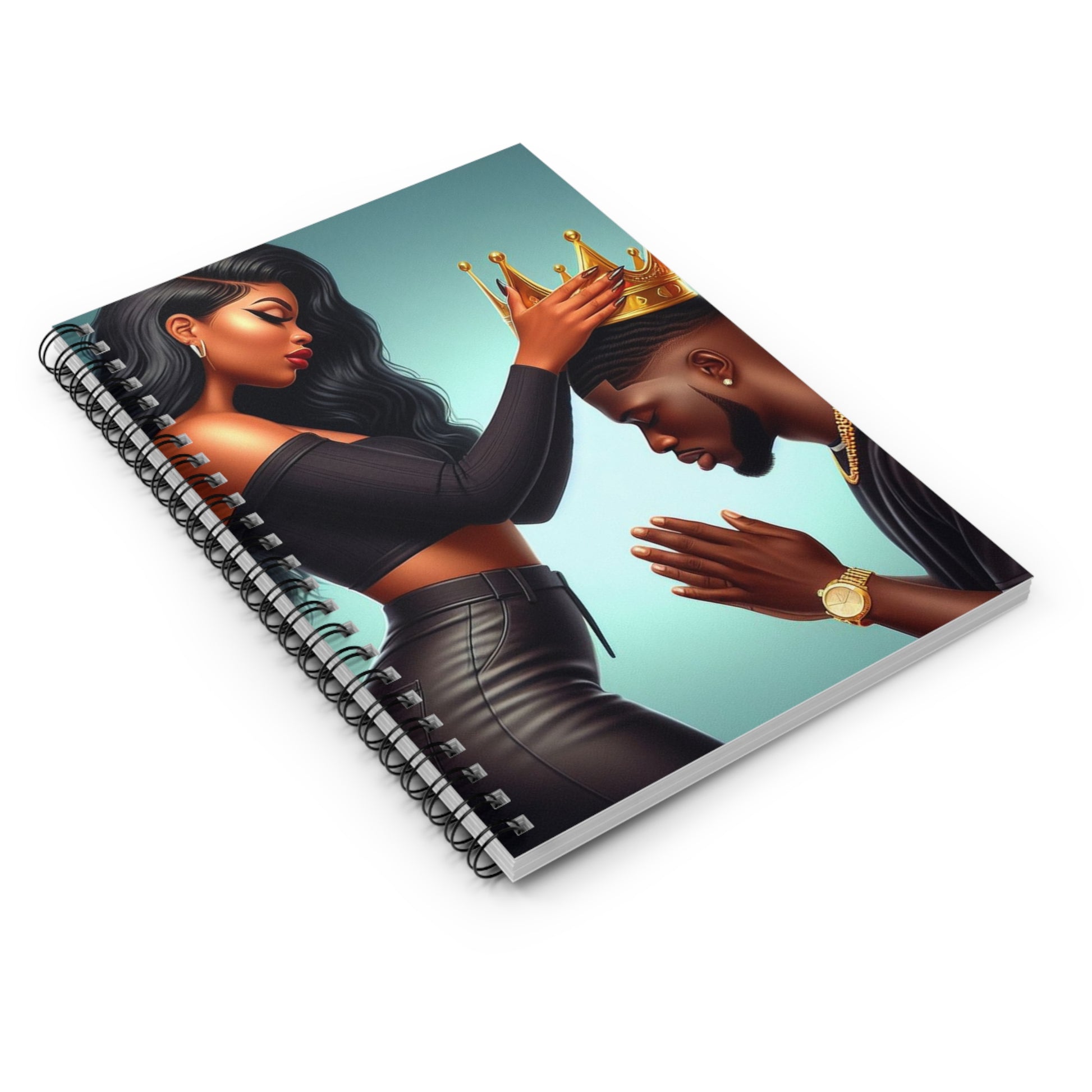 My King Spiral Notebook Paper products Printify