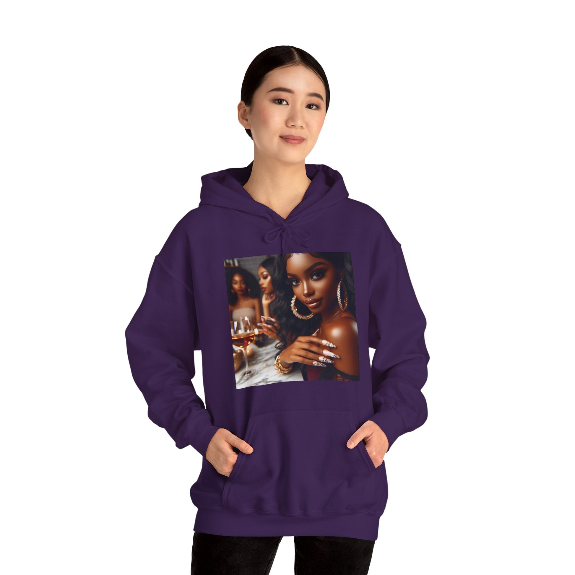 Wine Down Hoodie Hoodie Printify