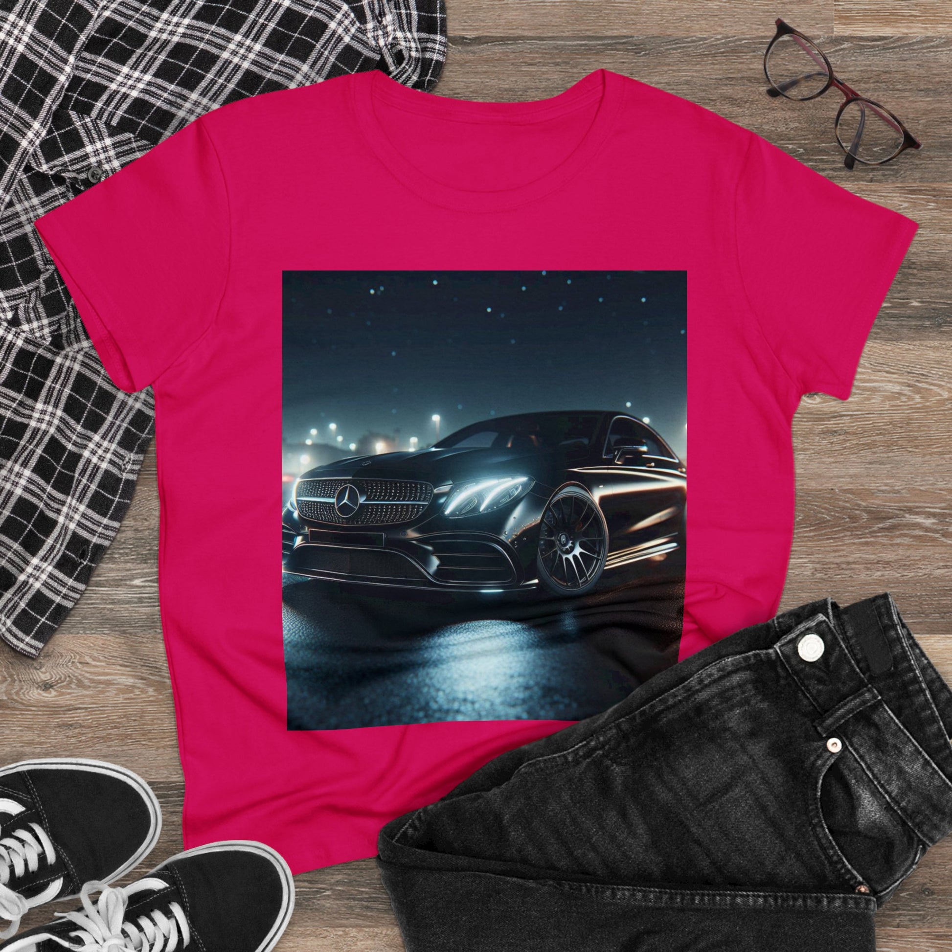 Black Mercedes T-Shirt T-Shirt Printify