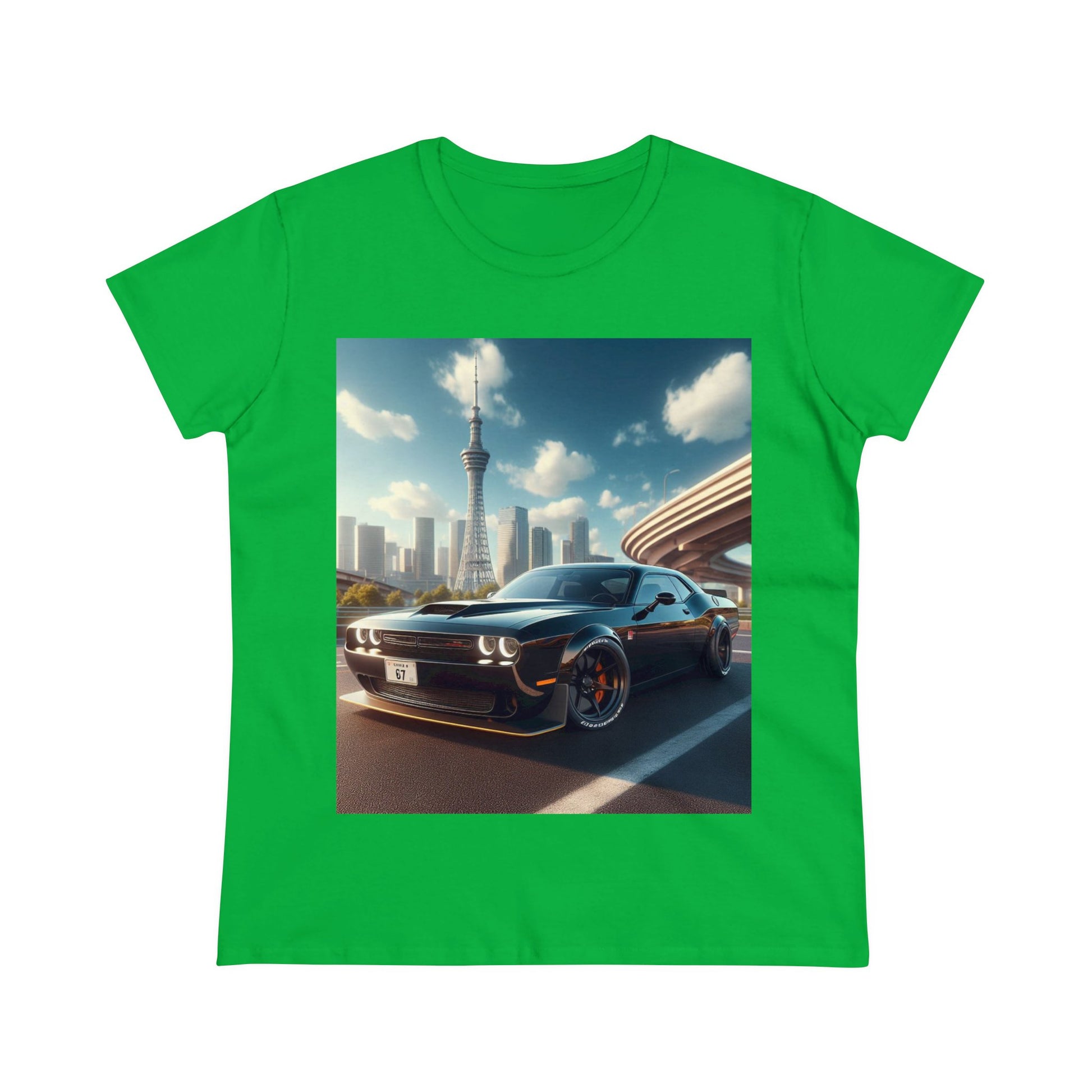 Black Challenger T-Shirt T-Shirt Printify Irish Green S