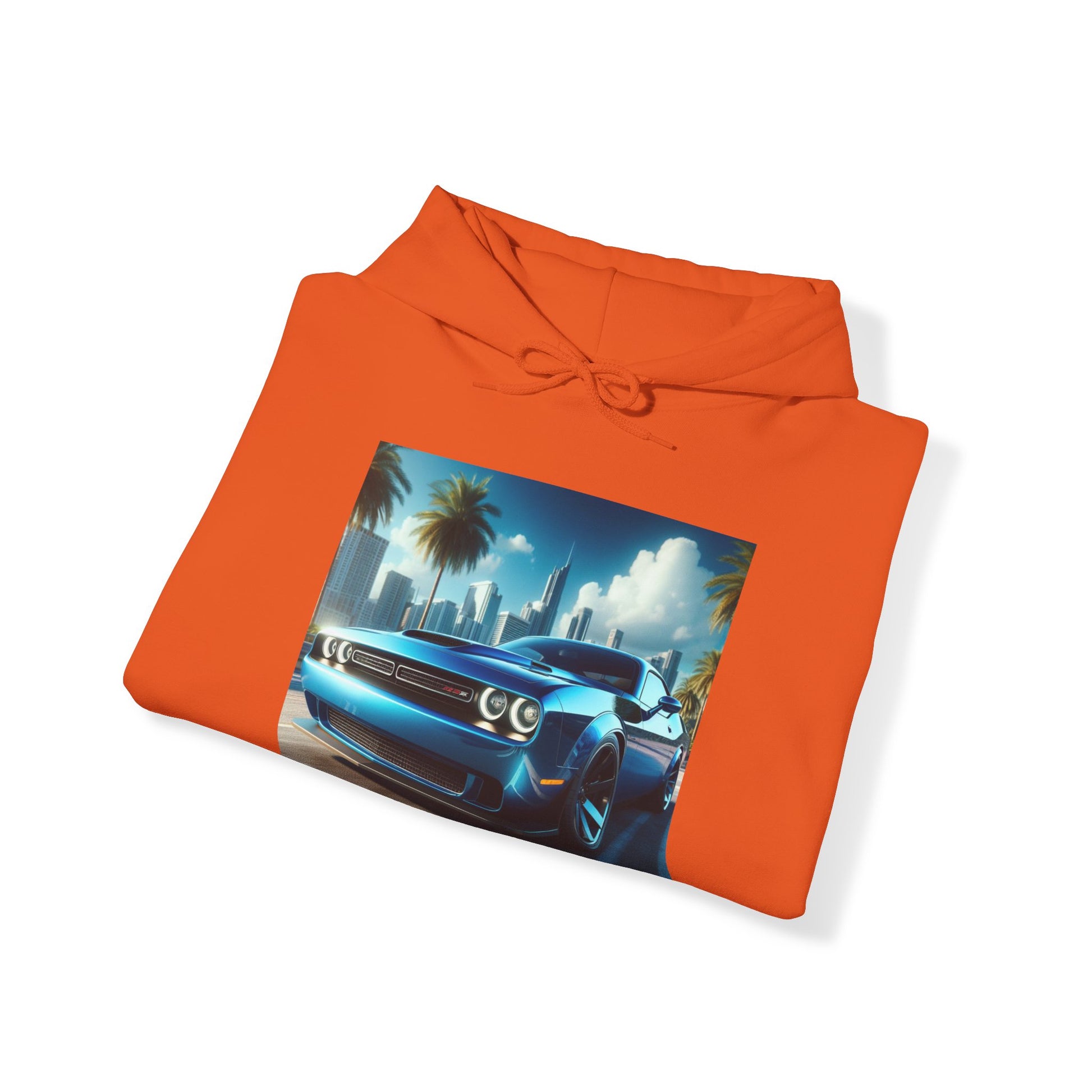 Blue Challenger Hoodie Hoodie Printify