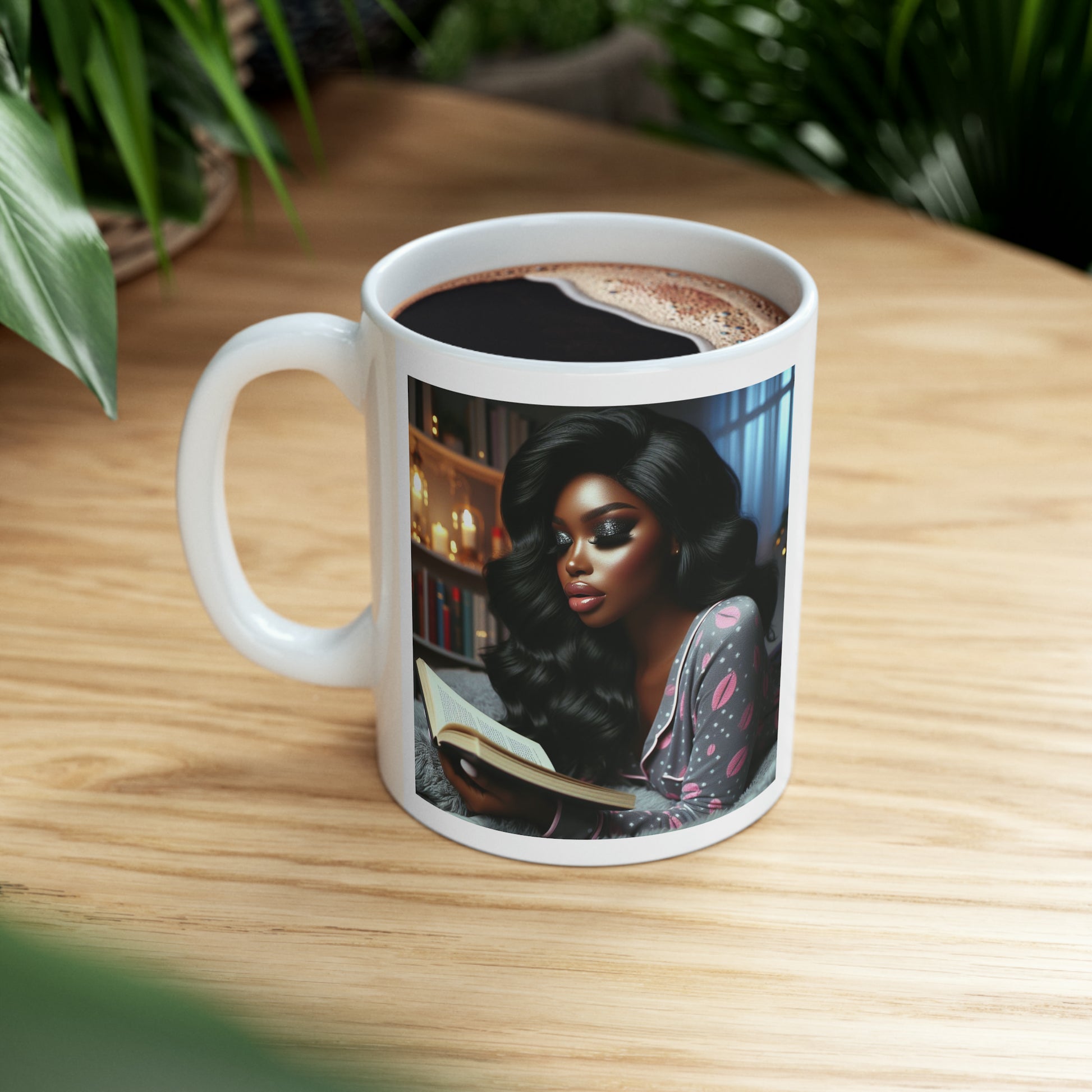 Late Night Book Mug Mug Printify