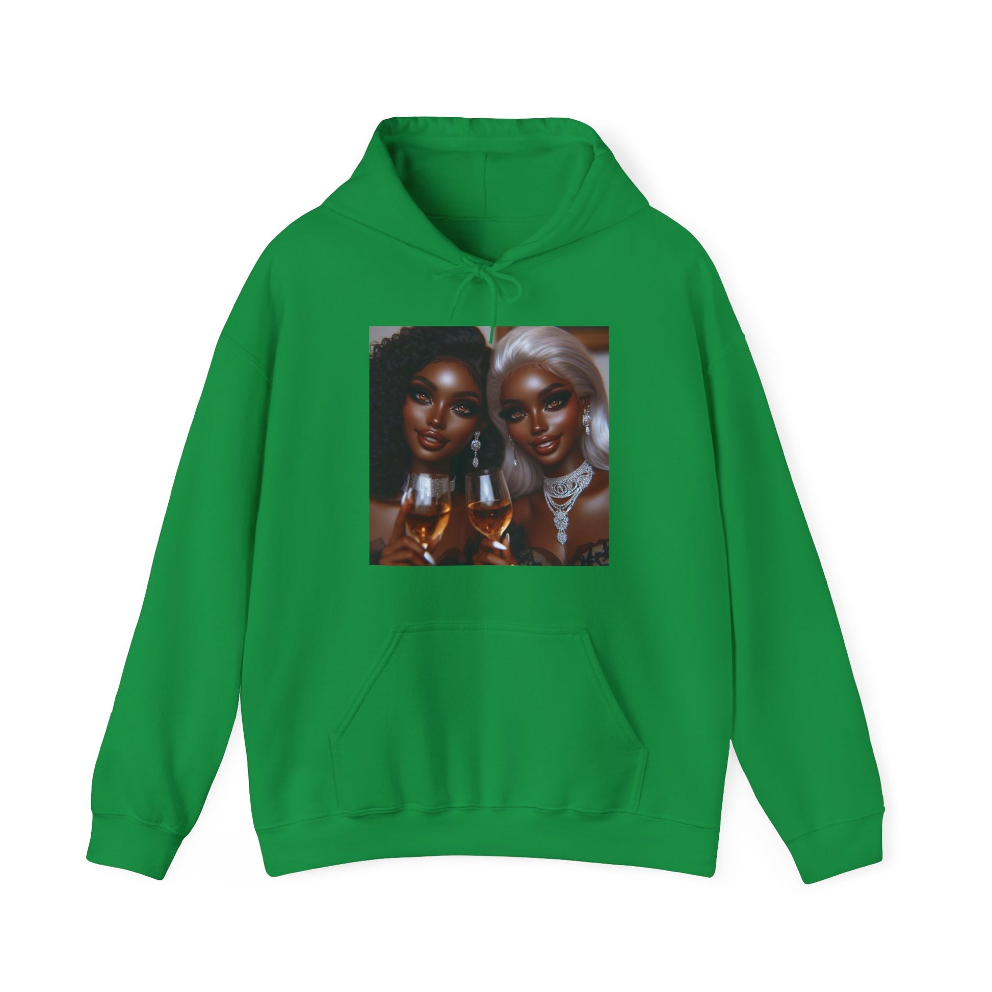 Cheers Hoodie Hoodie Printify Irish Green S