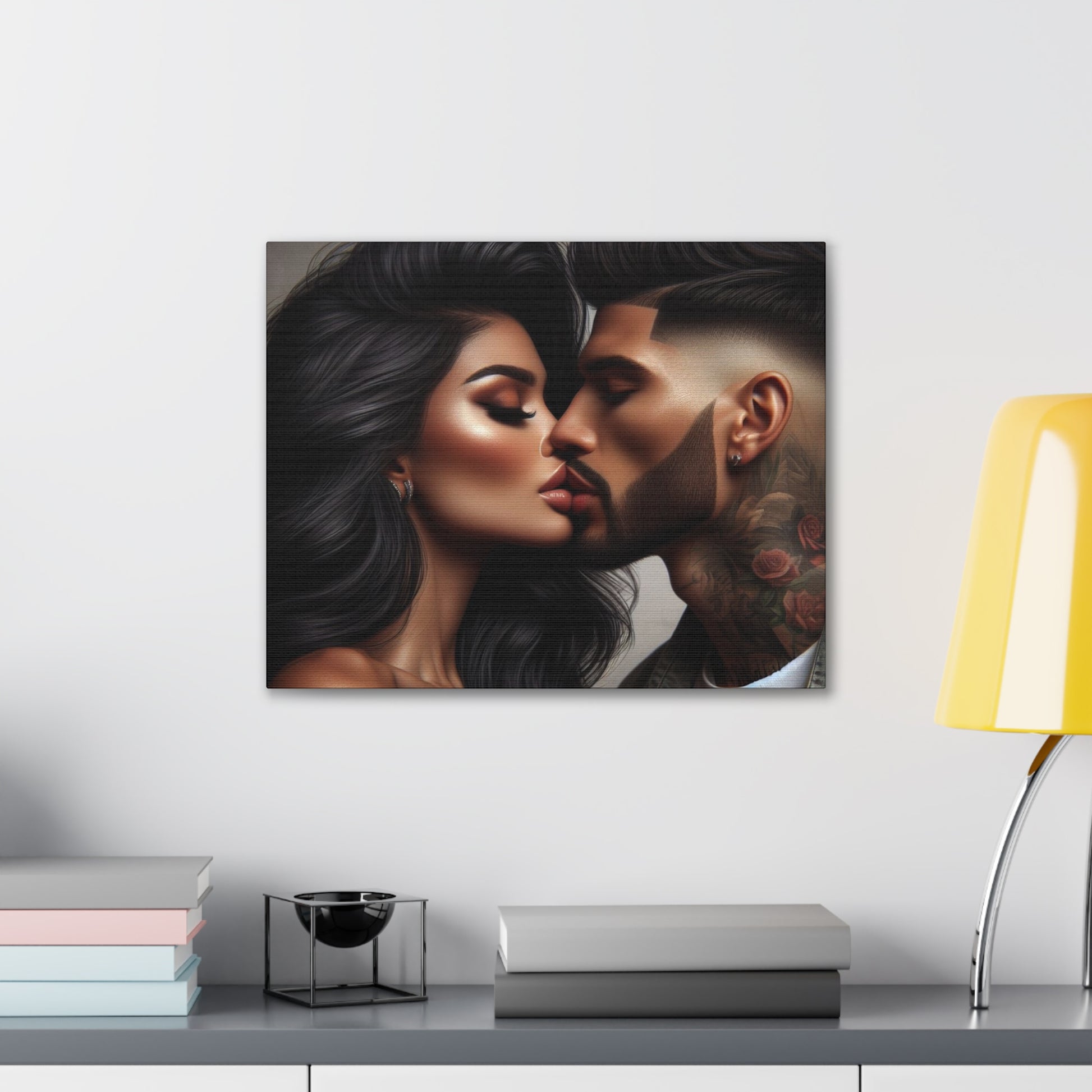 Kiss Me Canvas Canvas Printify 20″ x 16″ (Horizontal) 0.75''