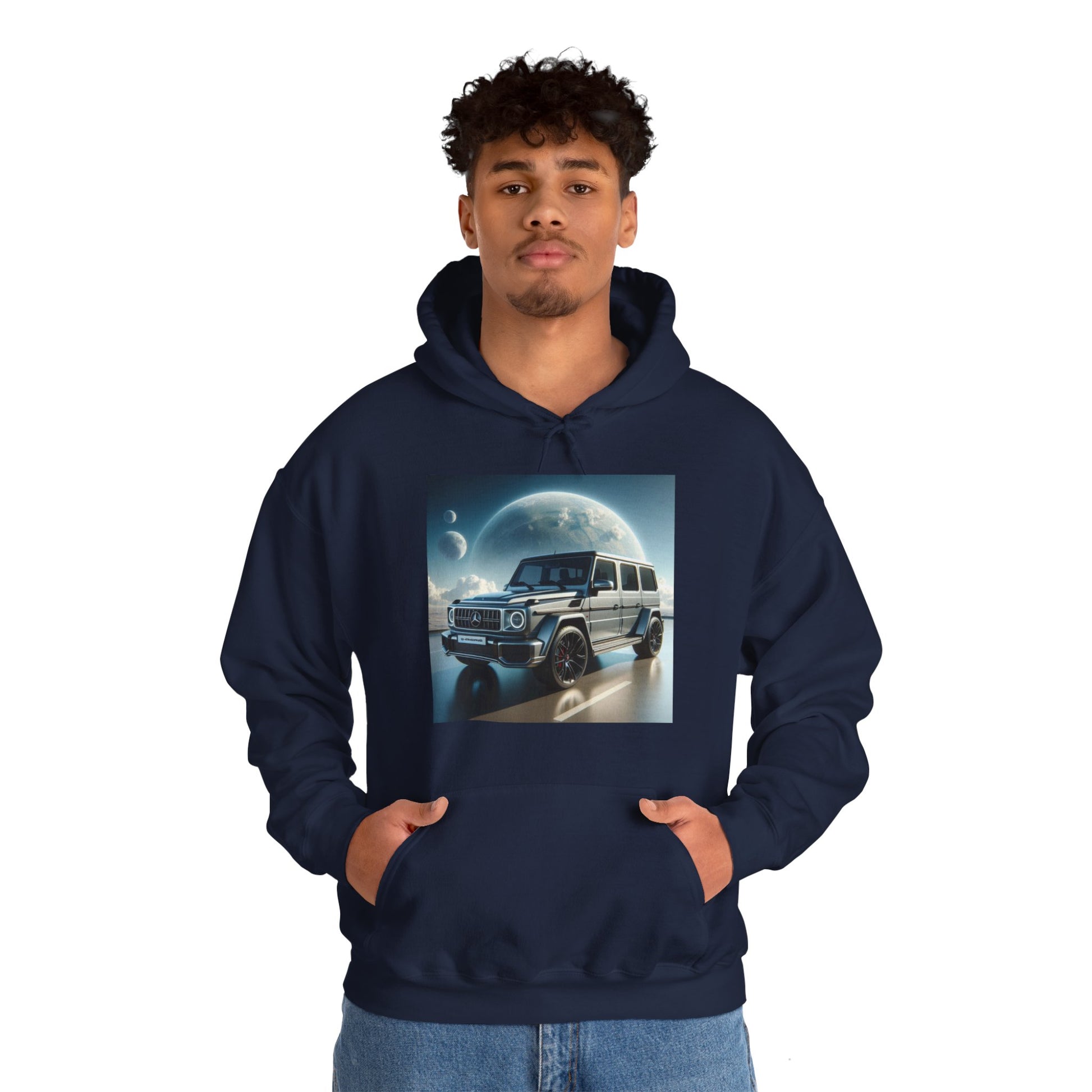 Silver G-Wagon Hoodie Hoodie Printify