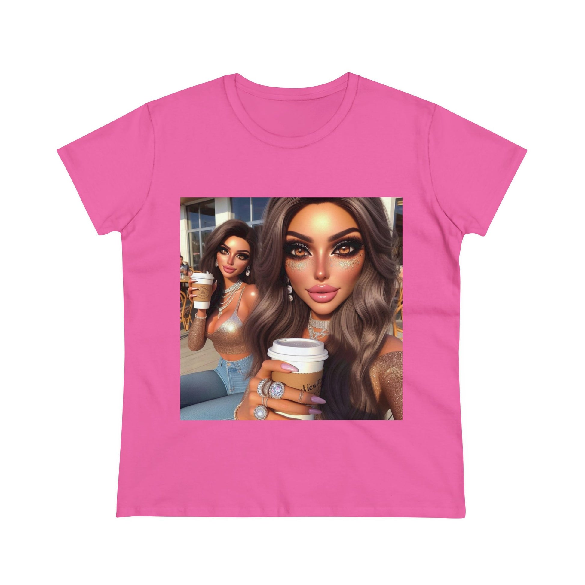 Coffee Baddies T-Shirt T-Shirt Printify Azalea S