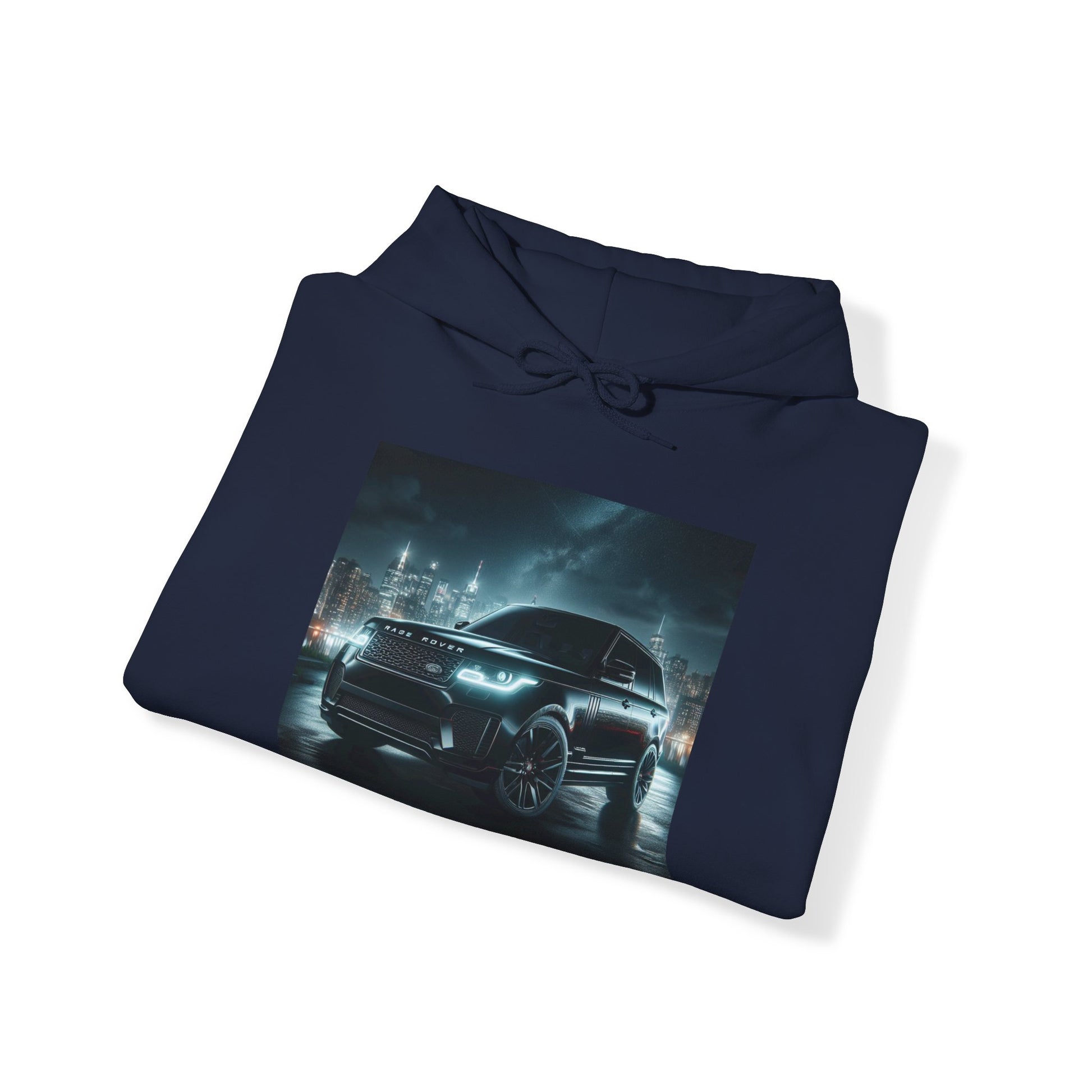 Black Range Rover Hoodie Hoodie Printify
