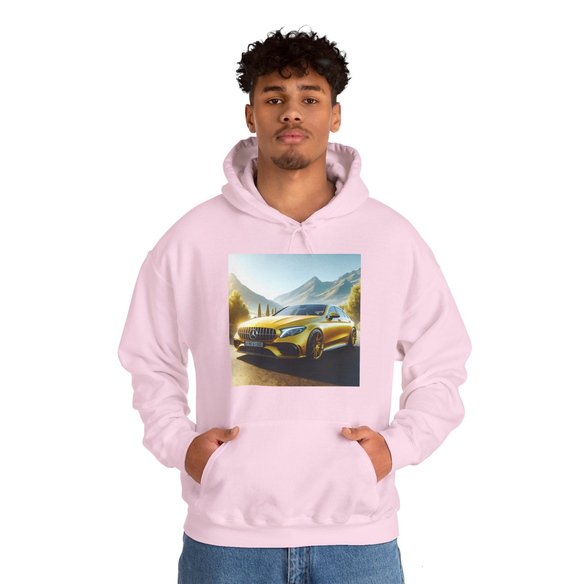 Yellow Mercedes Hoodie Hoodie Printify