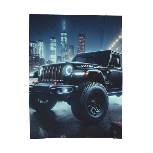 Black Rubicon Plush Blanket All Over Prints Printify 60" × 80"