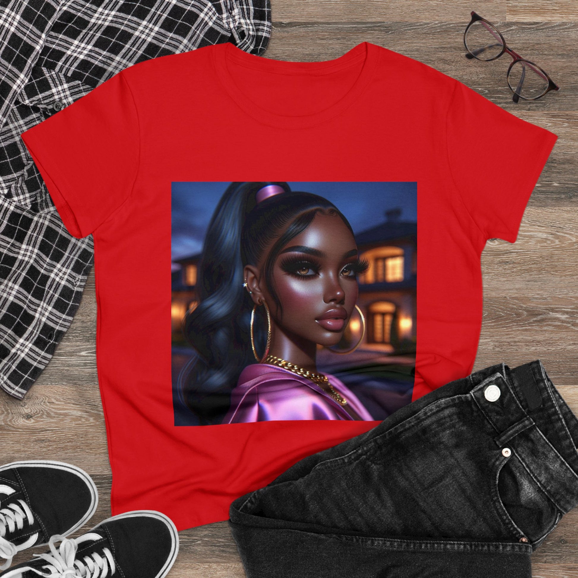 Pink at Night T-Shirt T-Shirt Printify