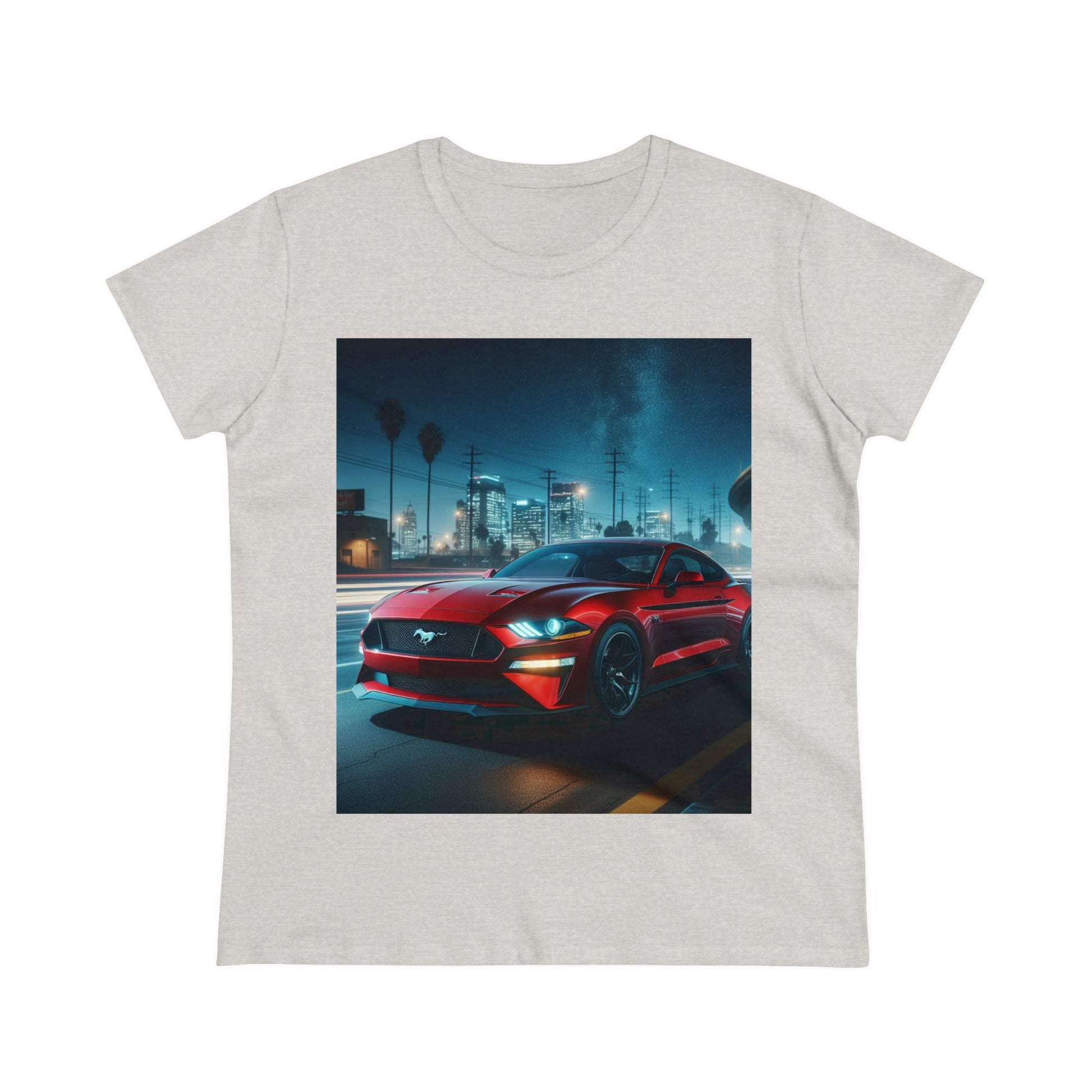 Red Mustang T-Shirt T-Shirt Printify Ash S
