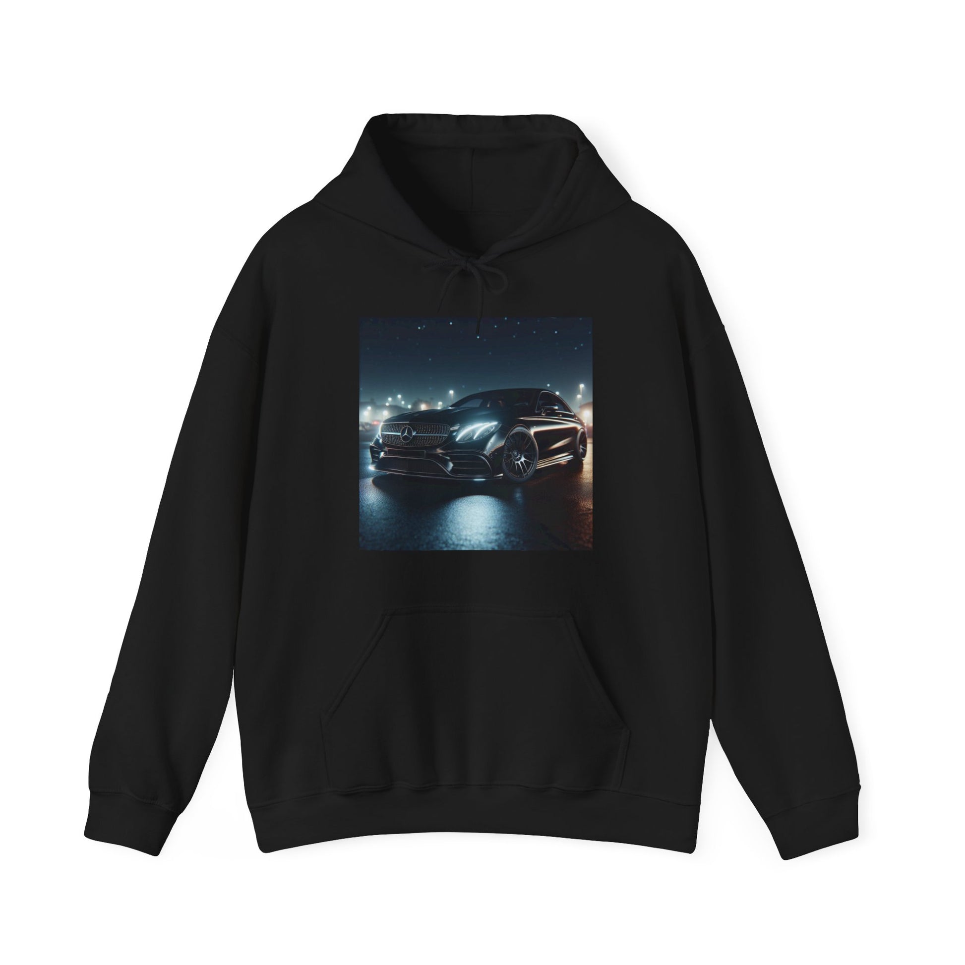 Black Mercedes Hoodie Hoodie Printify Black S